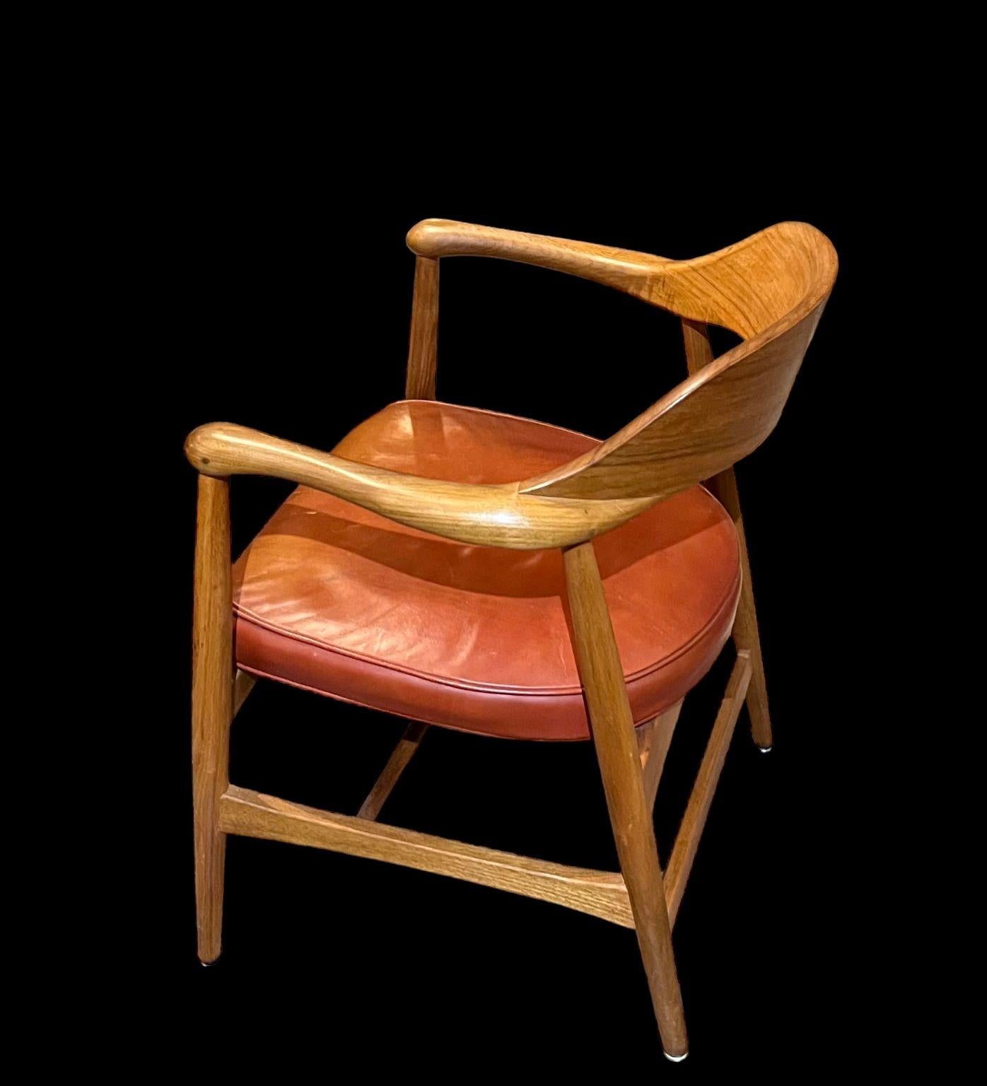 Sedia da scrivania moderna del Mid Century di Johnson Chair Company C.I.C. In condizioni buone in vendita a Bernville, PA