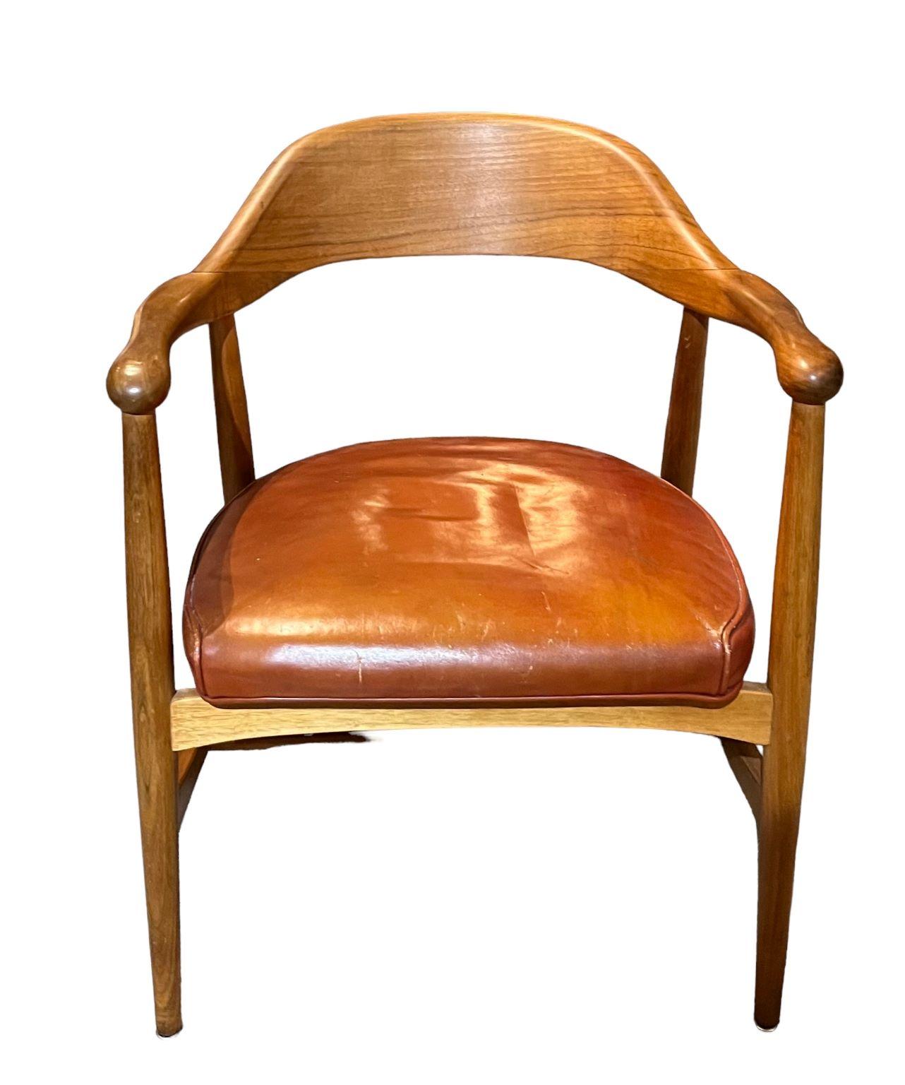 Metà XX secolo Sedia da scrivania moderna del Mid Century di Johnson Chair Company C.I.C. in vendita