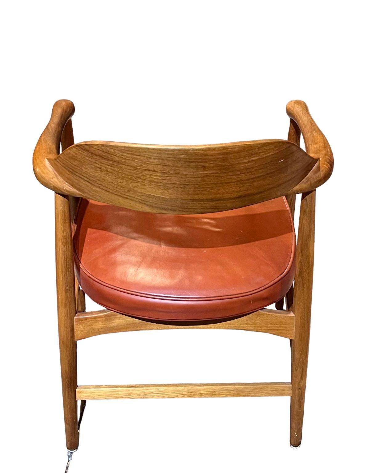 Sedia da scrivania moderna del Mid Century di Johnson Chair Company C.I.C. in vendita 1