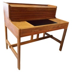 Vintage Mid-Century Modern Desk Designed by John Mortensen and Manufactured for Dyrlund