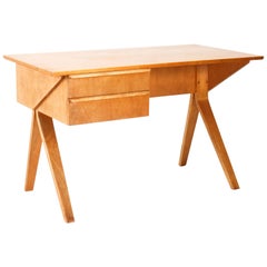 Mid-Century Modern Desk EB02 Birch Series by Cees Braakman for UMS Pastoe, 1952