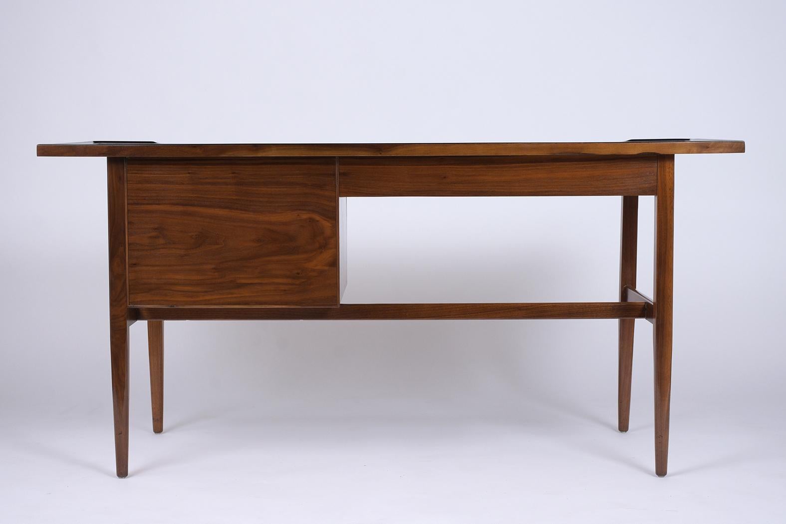 1960's Mid-Century Modern Walnut Desk 4