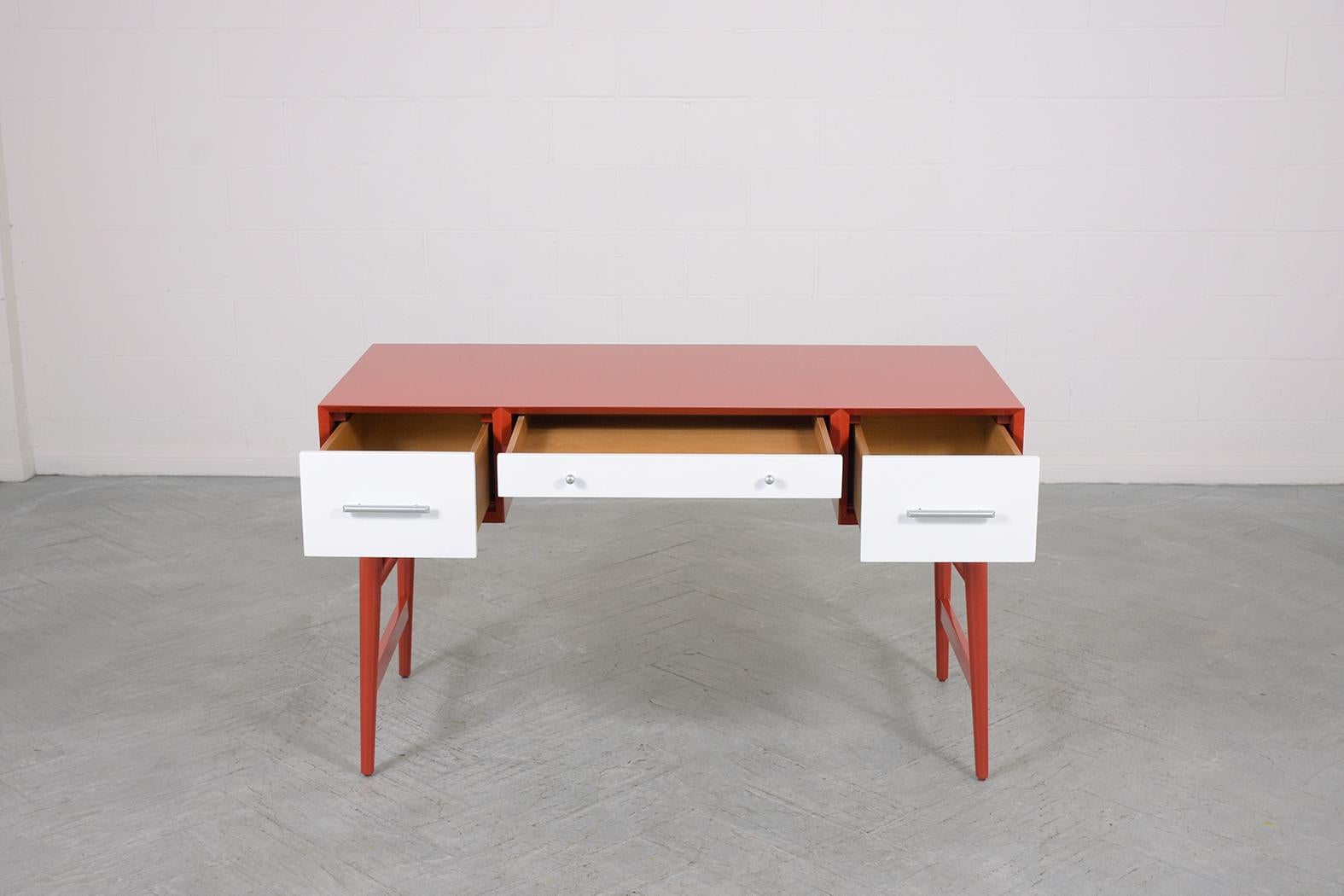 American Vintage Mid-Century Lacquered Desk