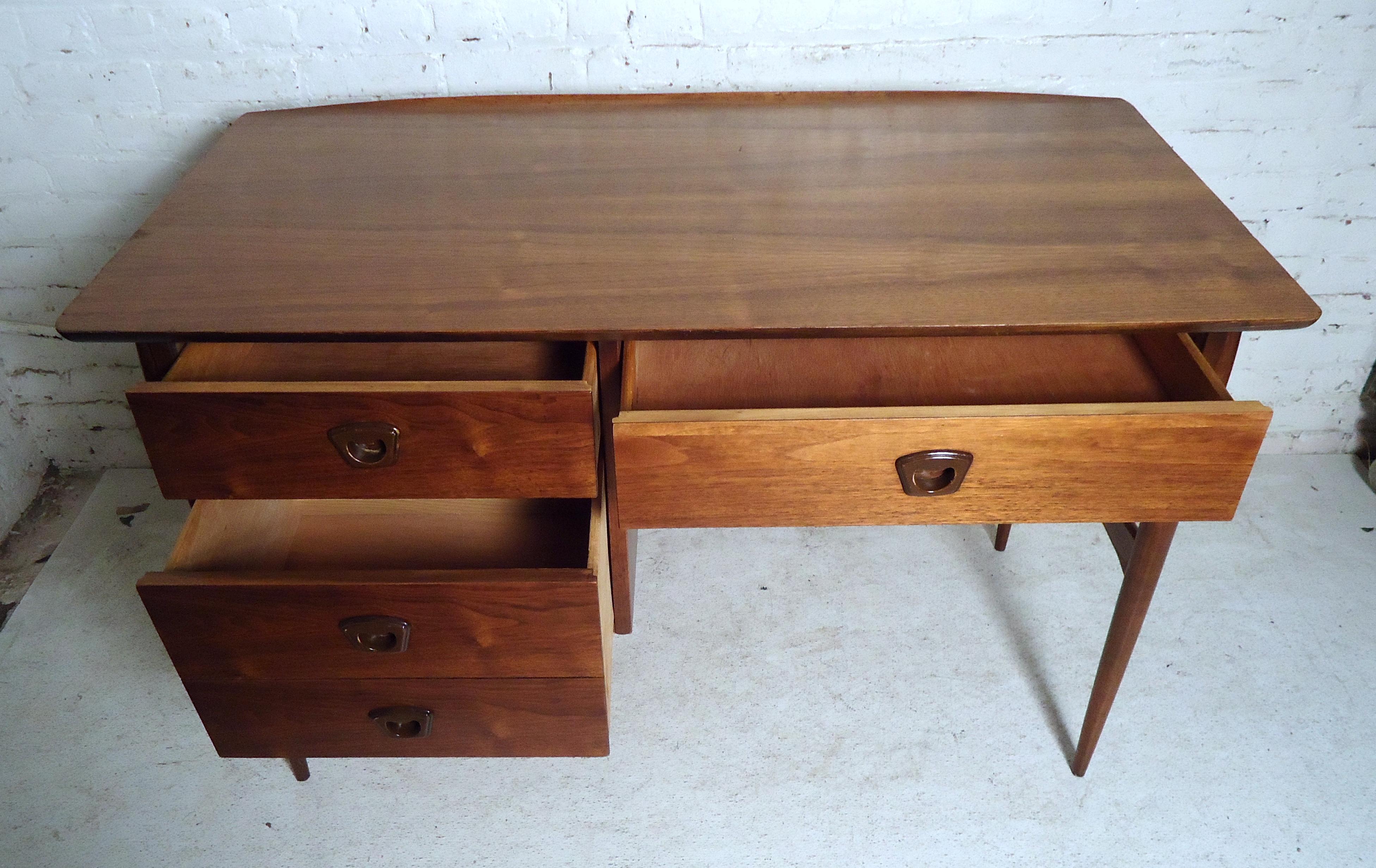 Wood Midcentury Modern Desk