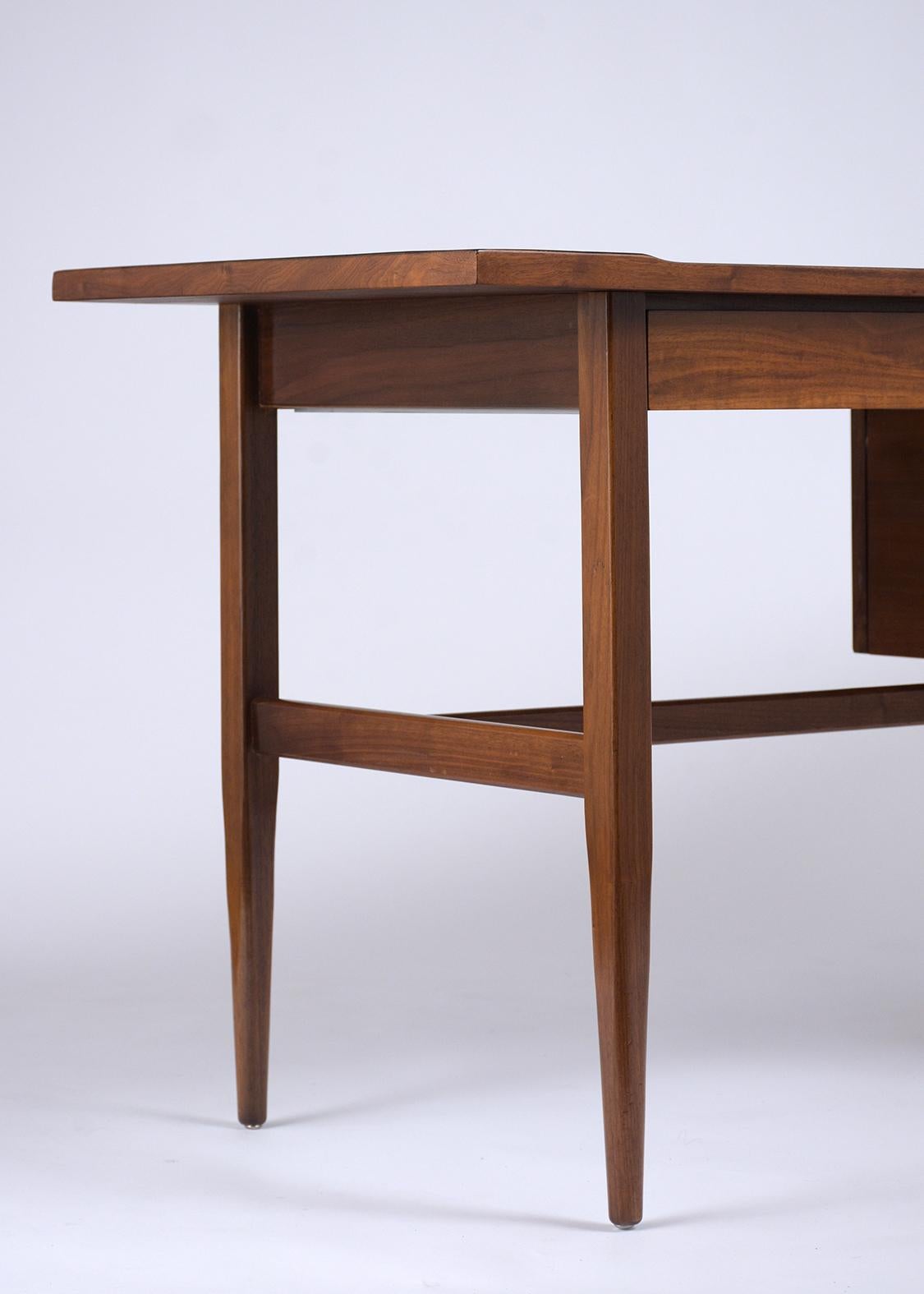 Wood 1960's Mid-Century Modern Walnut Desk
