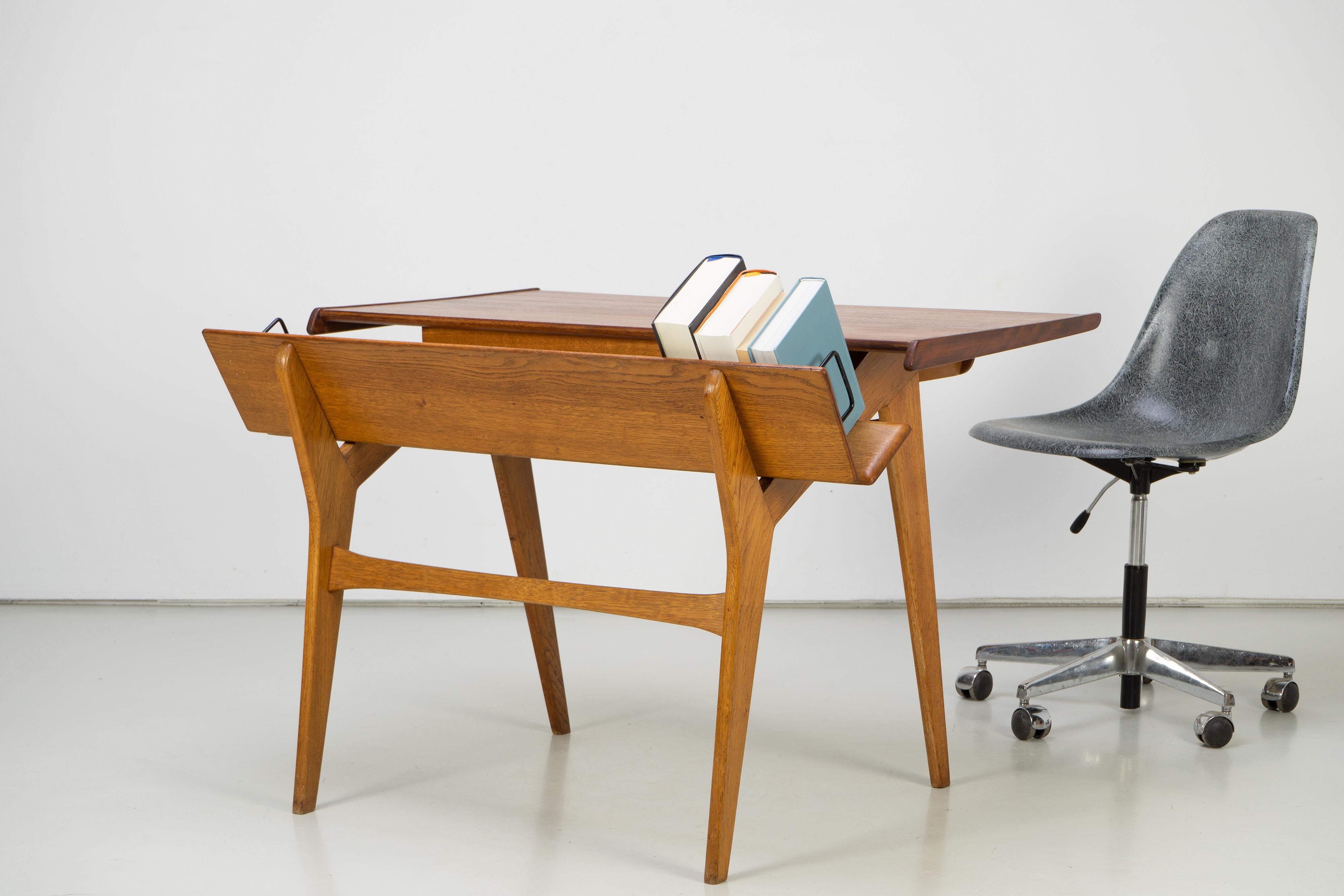 Mid-Century Modern Desk from Teak and Oak, 1950s 8
