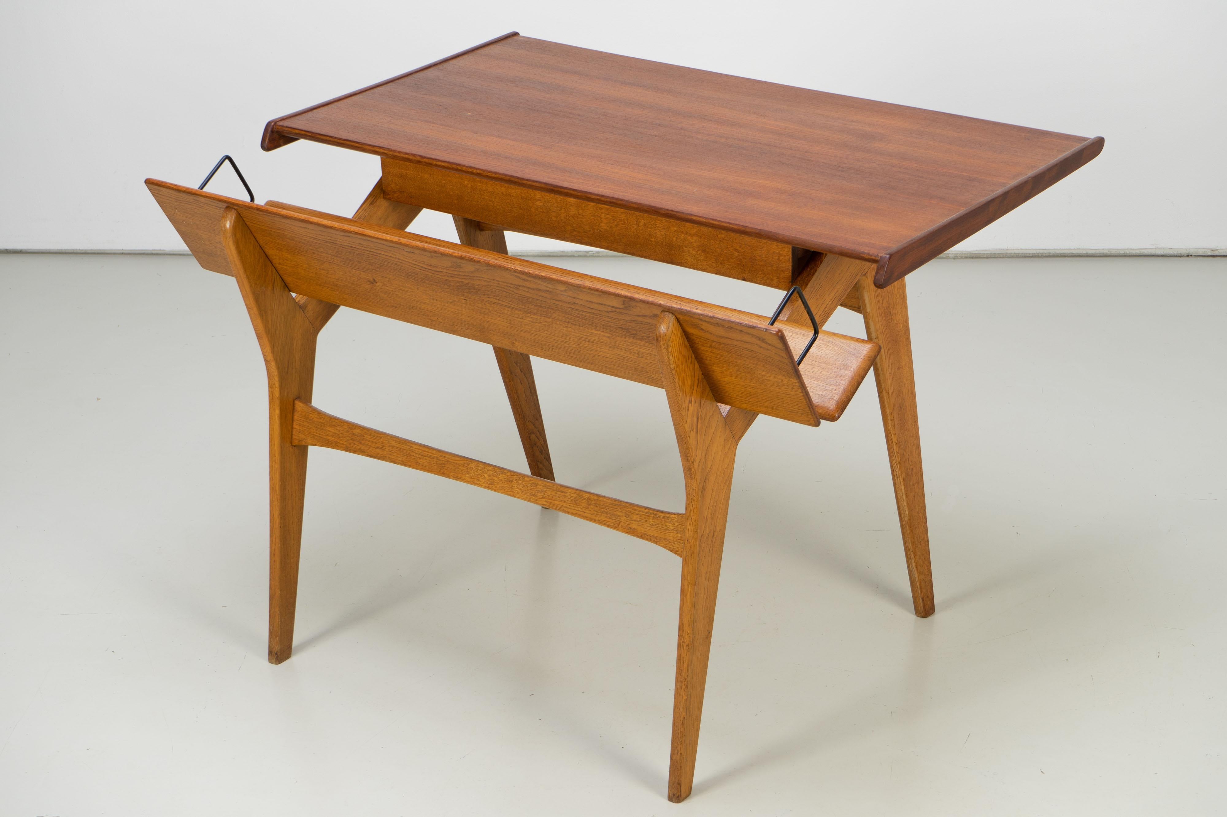 Mid-Century Modern Desk from Teak and Oak, 1950s 4