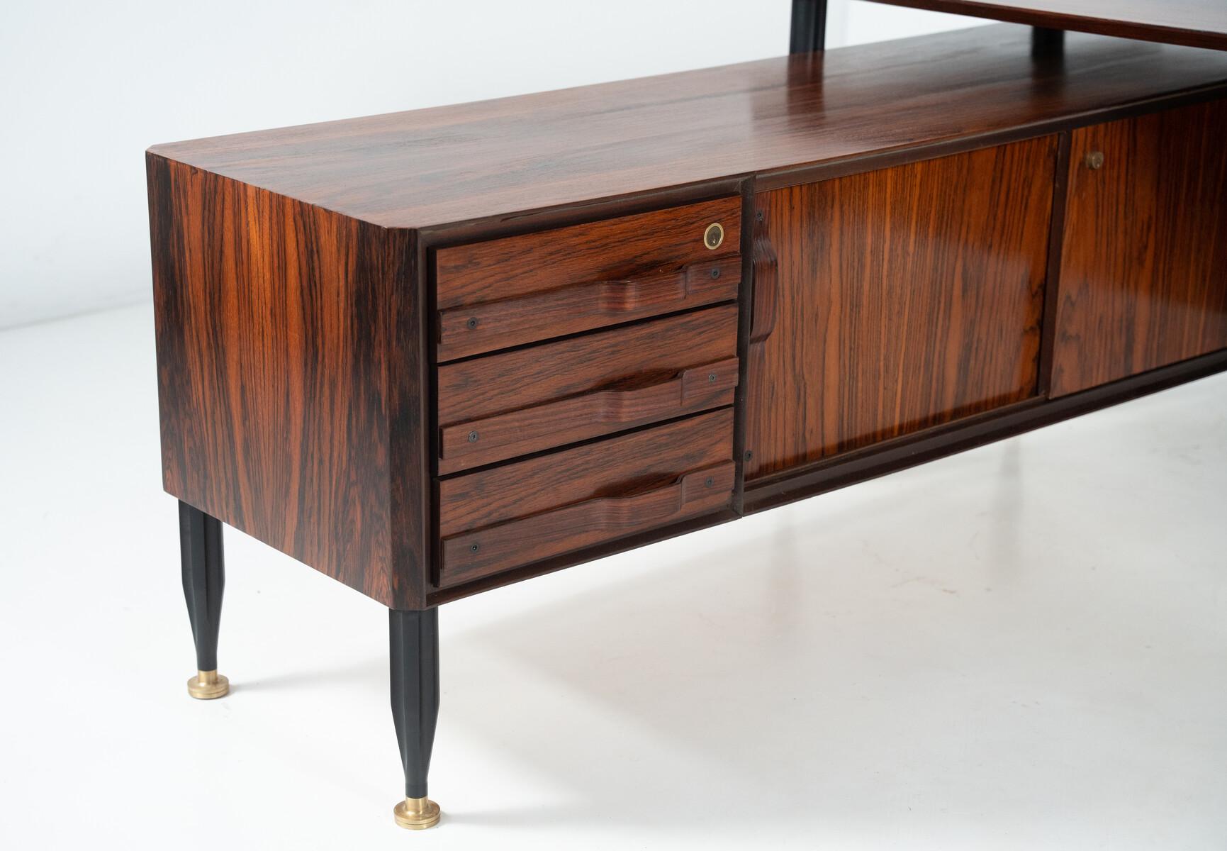 Mid-Century Modern Desk, Italy, 1960s In Good Condition For Sale In Brussels, BE