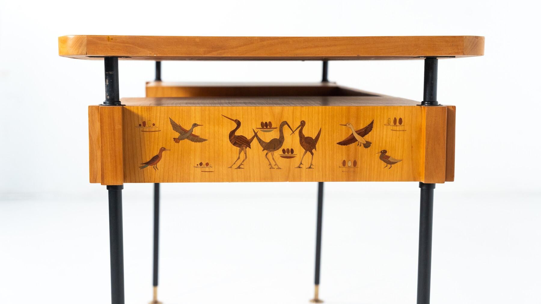 Wood Mid-Century Modern Desk, Italy, 1960s For Sale
