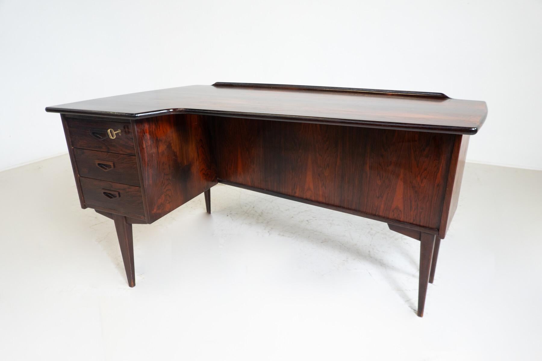Mid-Century Boomerang Desk A10 by Göran Strand for Lelangs Möbelfabrik, 1960s For Sale 6