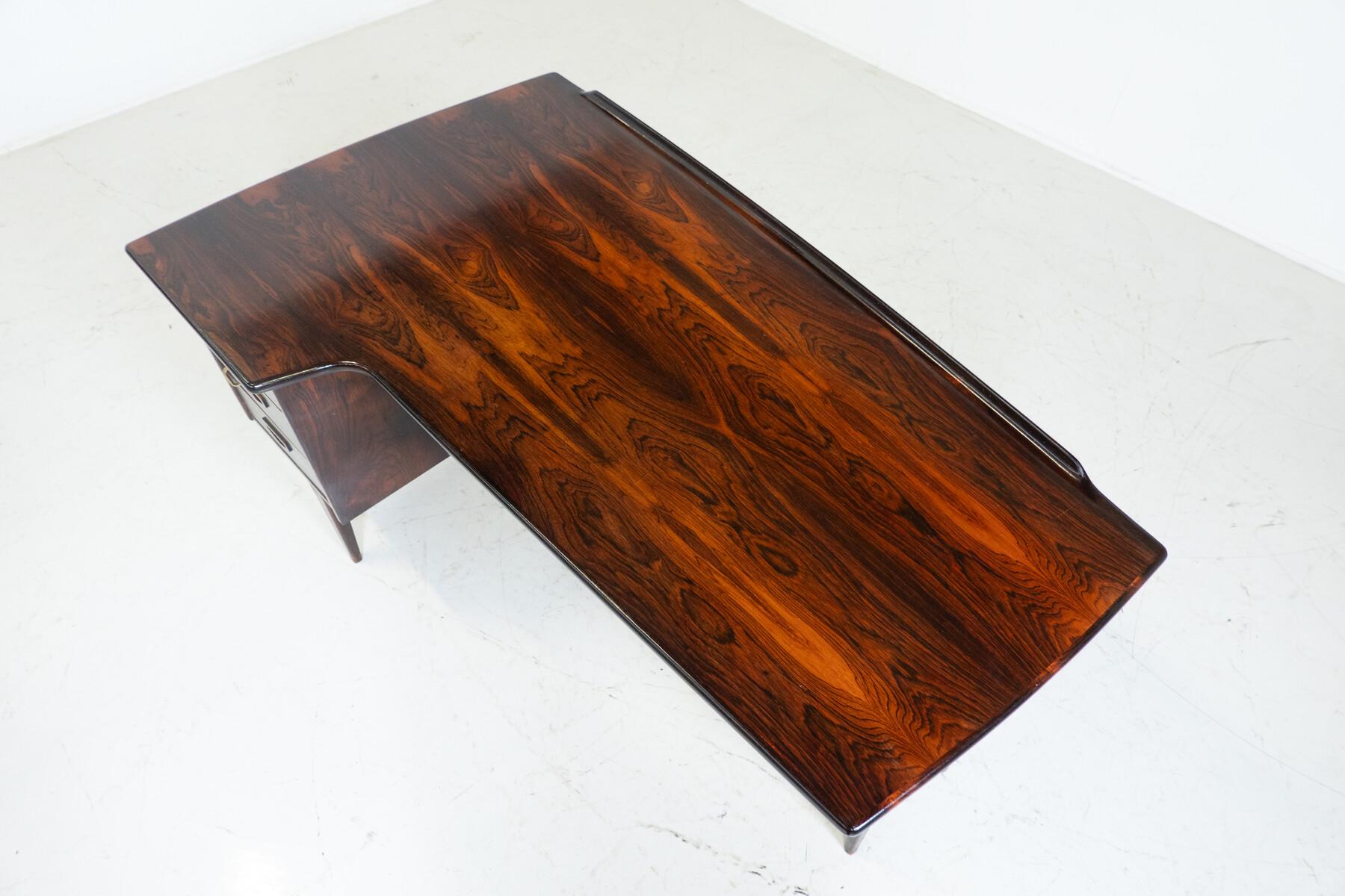 Bumerang-Schreibtisch A10 von Göran Strand für Lelangs Möbelfabrik, 1960er Jahre im Angebot 4