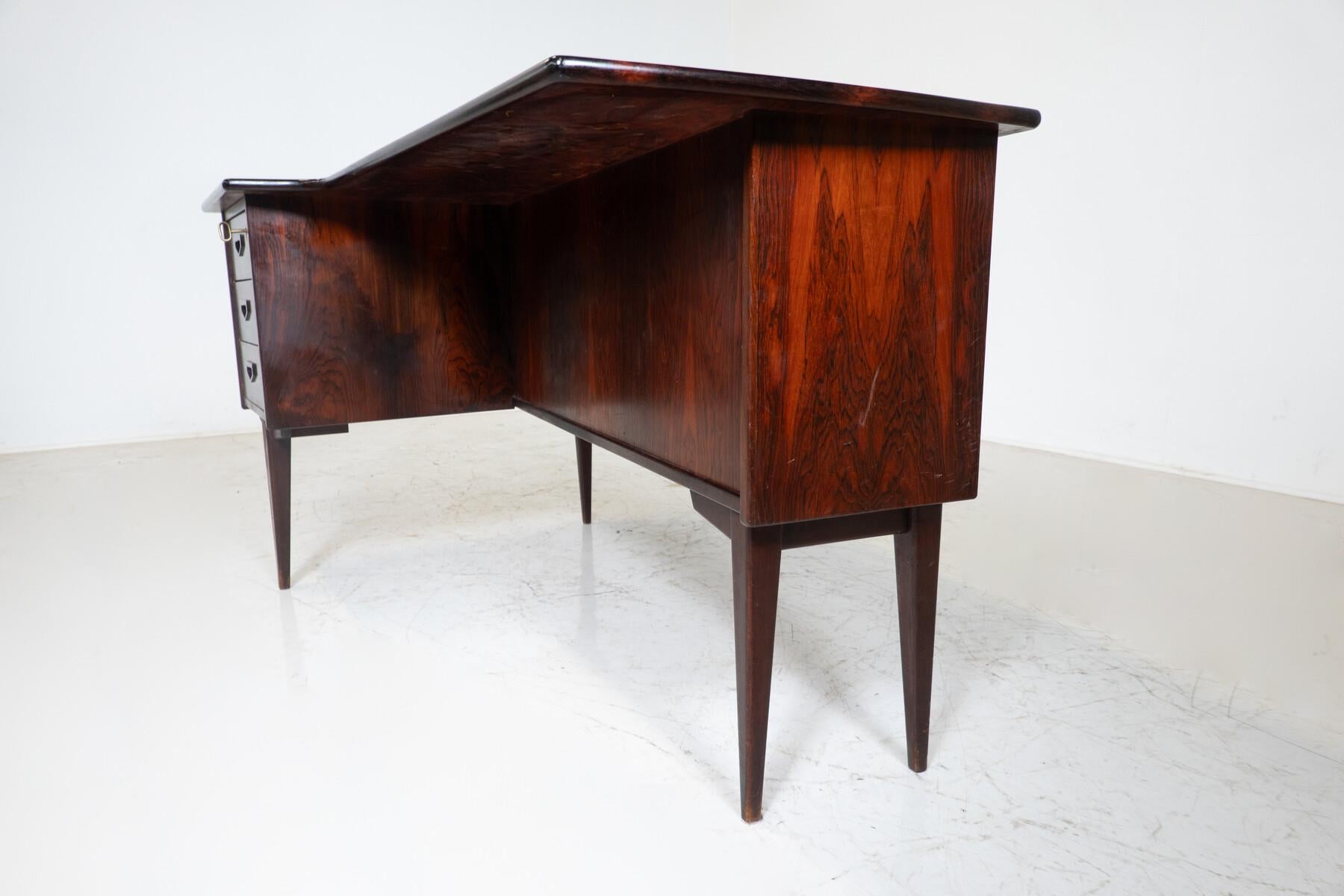 Bumerang-Schreibtisch A10 von Göran Strand für Lelangs Möbelfabrik, 1960er Jahre im Angebot 5