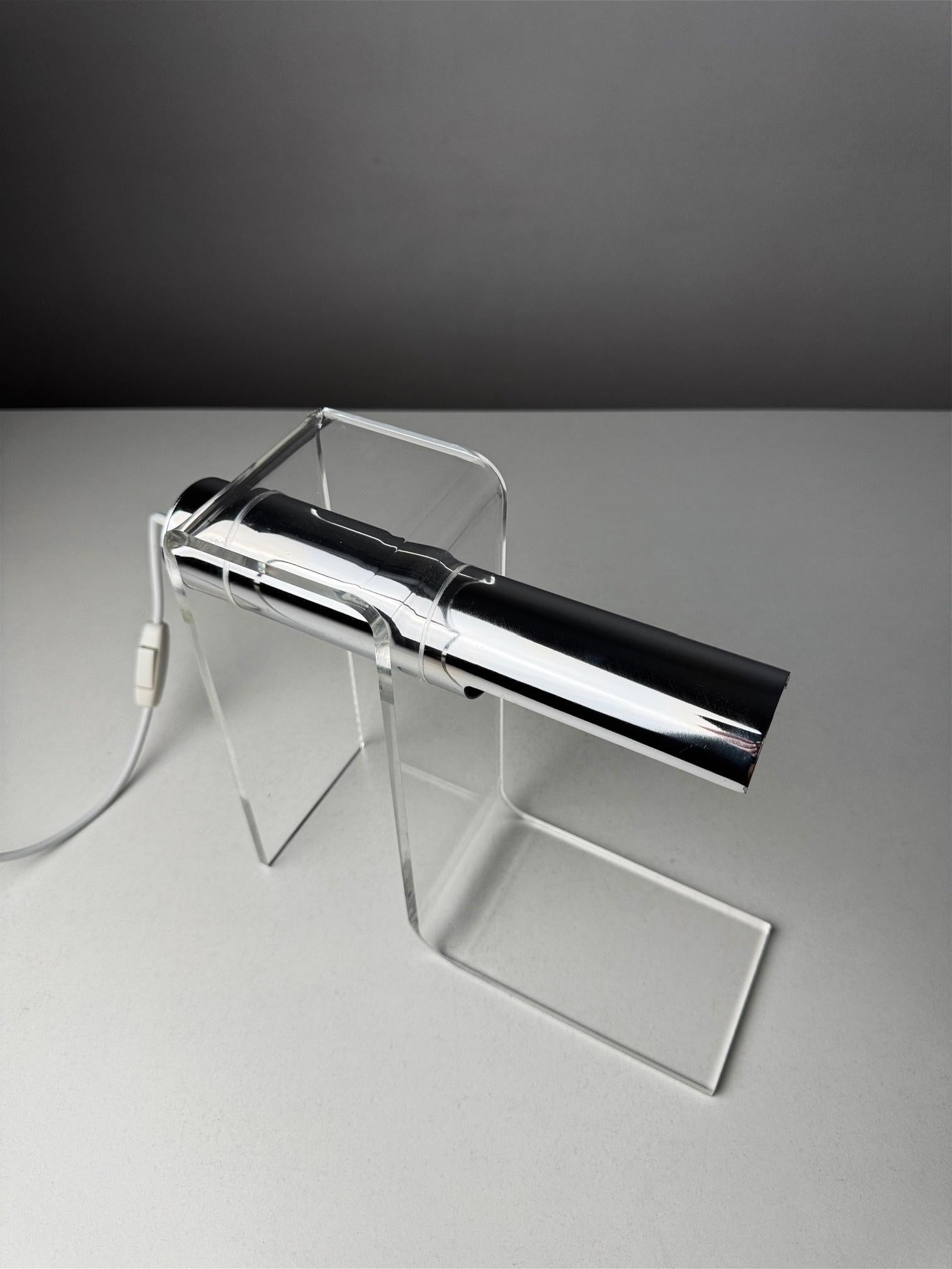 Spanish Mid-Century Modern Desk Lamp attributed to Fase 80s Spain, Sonneman Style