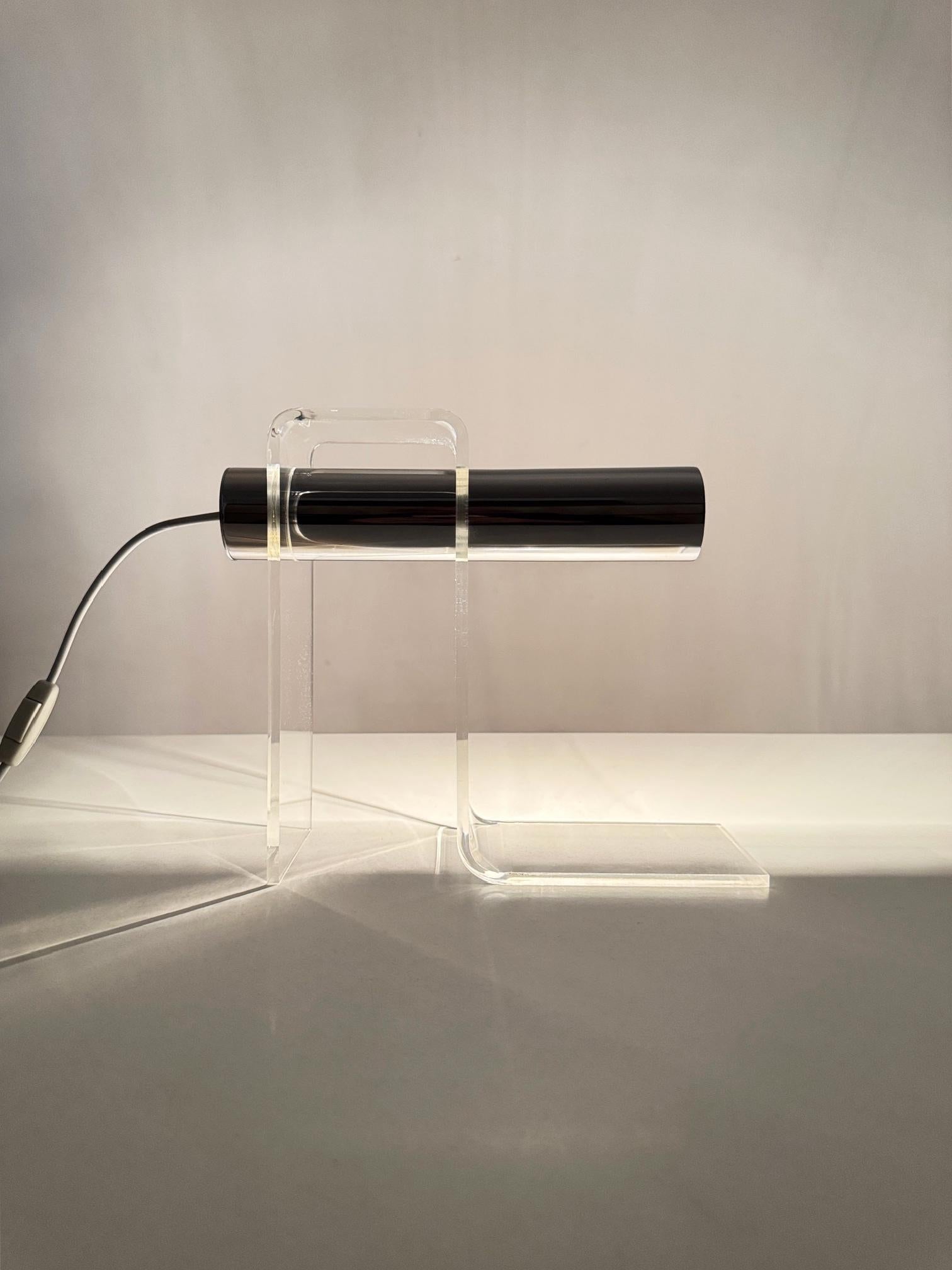 Mid-Century Modern Desk Lamp attributed to Fase 80s Spain, Sonneman Style 2