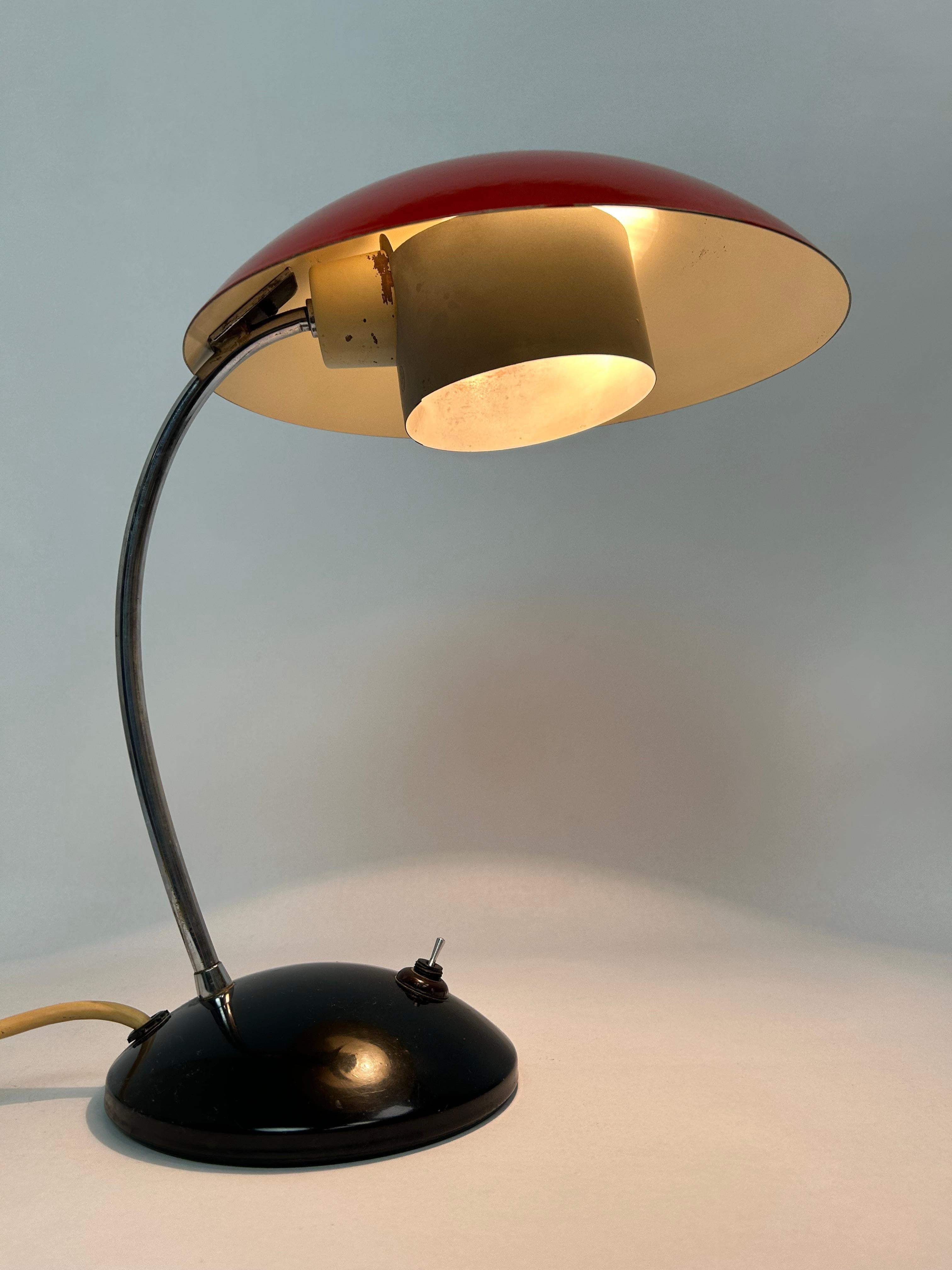 Czech Mid-century modern desk lamp by Drukov For Sale