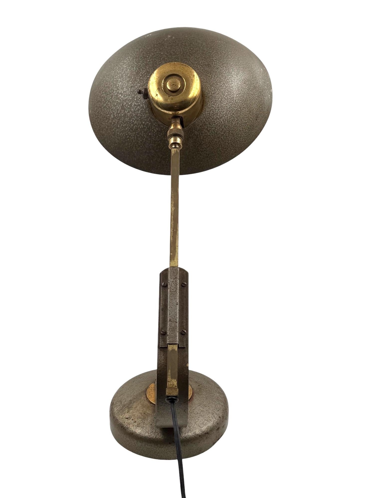 Lámpara de sobremesa de mediados de siglo, Ferdinand Solère Francia años 50 en venta 5