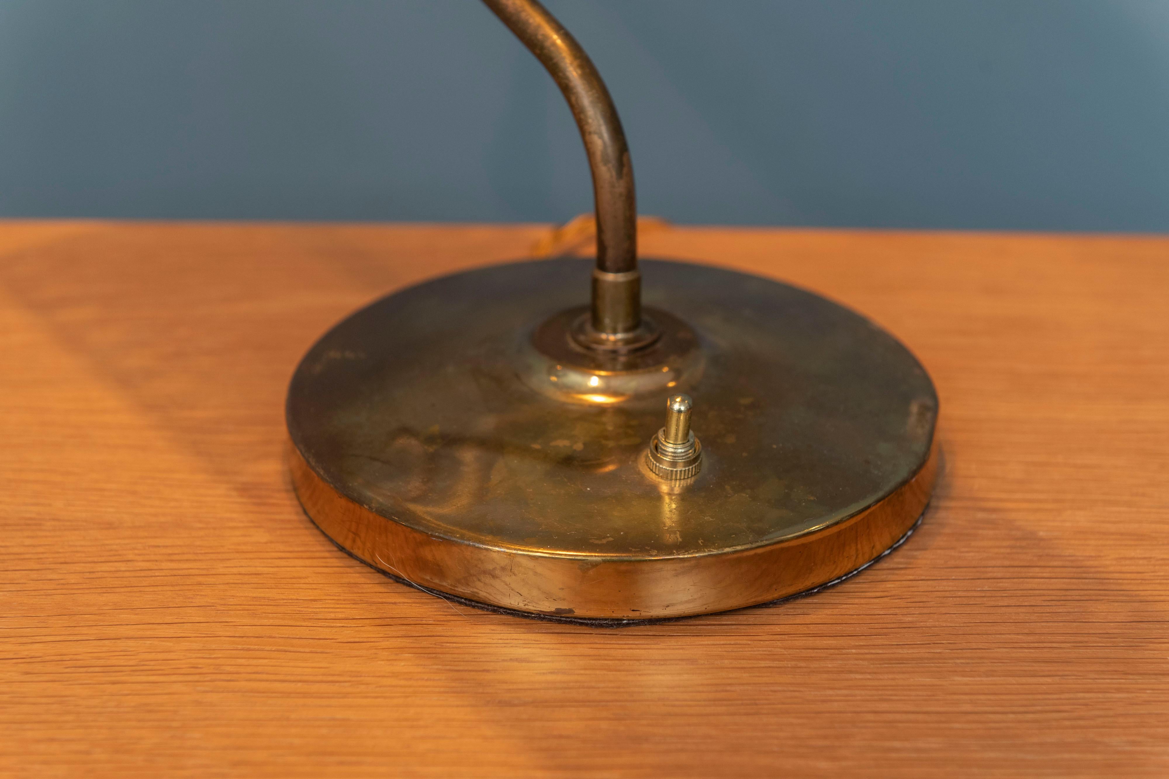 Brass Mid-Century Modern Desk Lamp