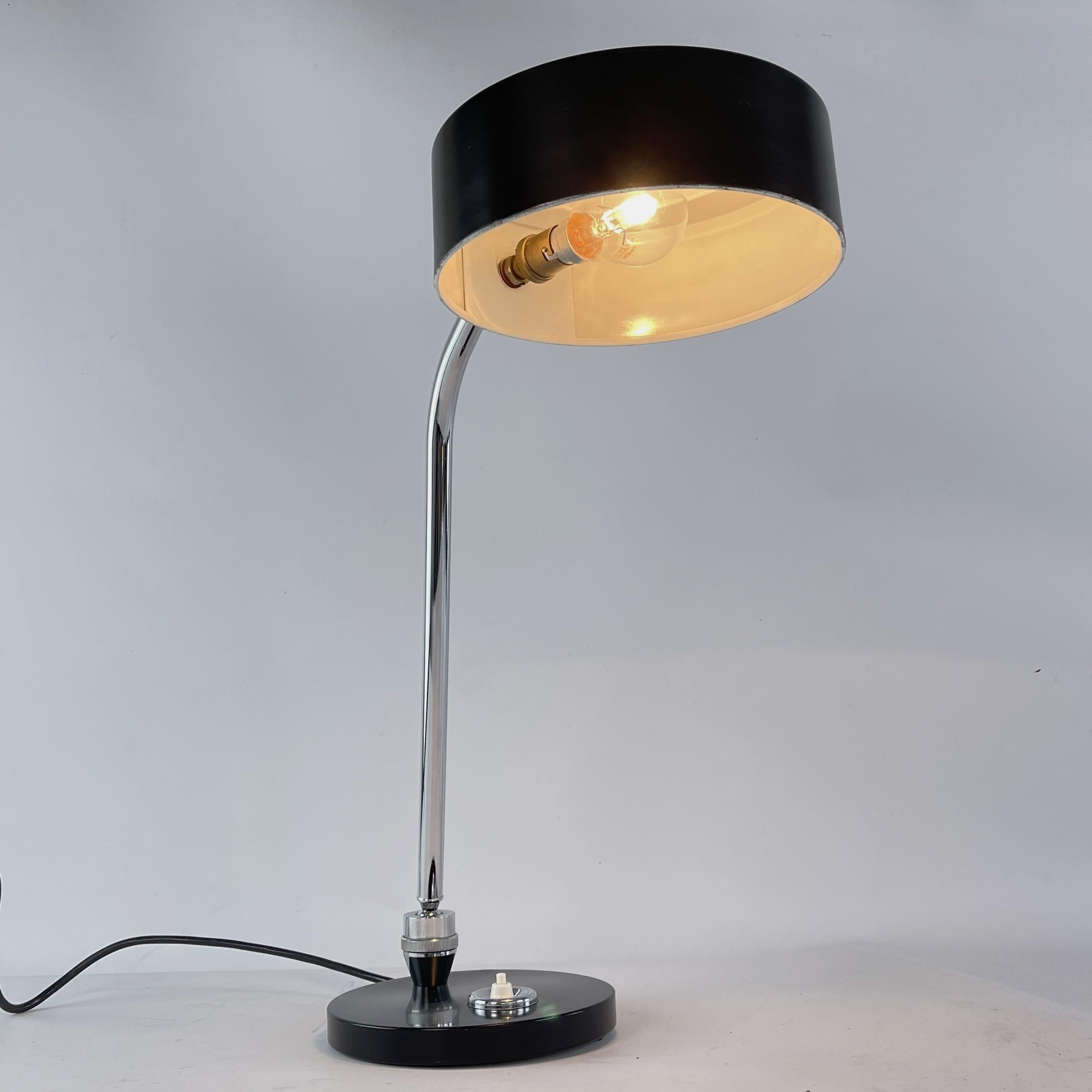 Metal Mid-Century Modern Desk Lamps by André Mounique for Jumo - France For Sale
