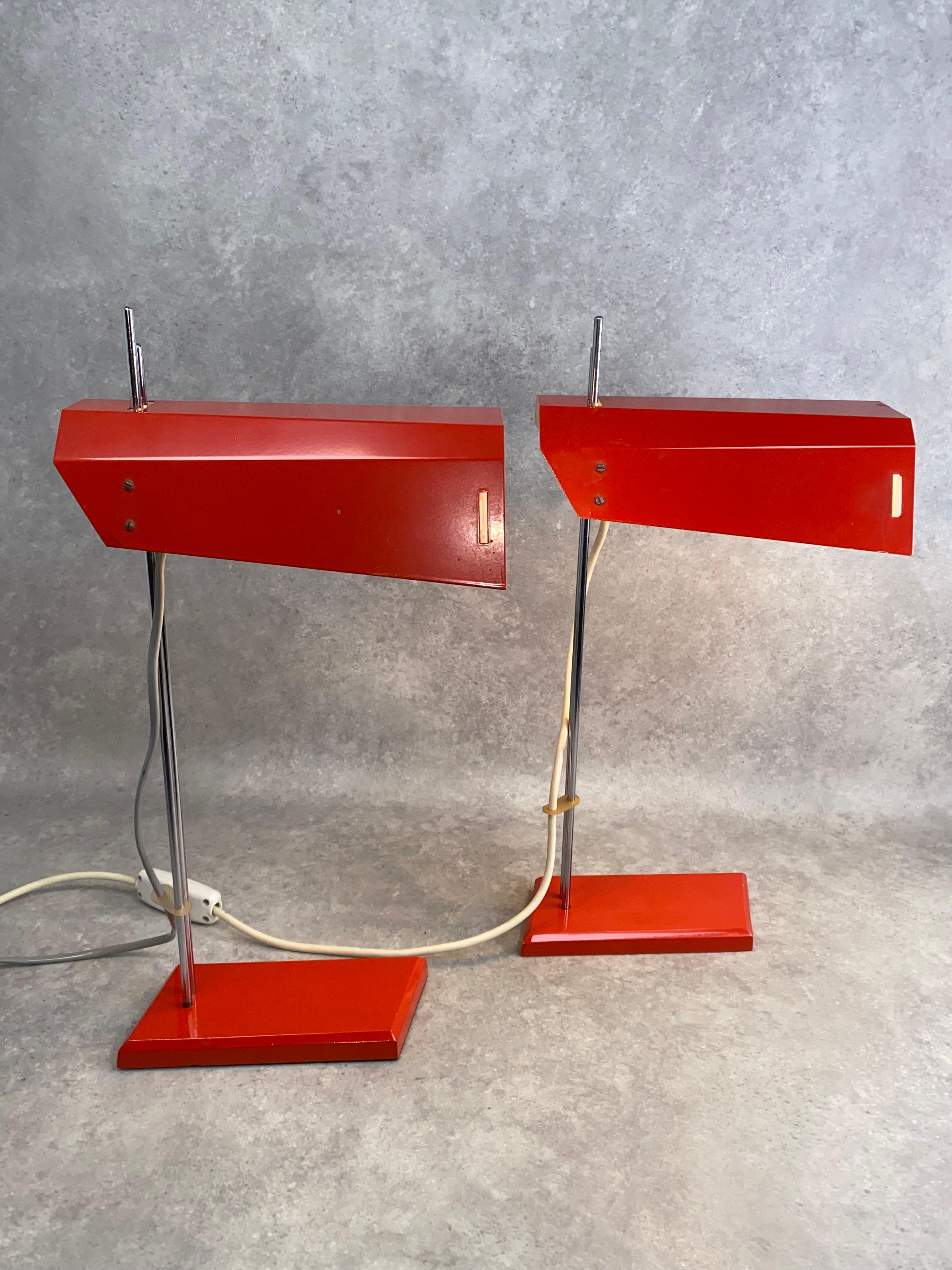 Moderne Schreibtischlampen aus der Mitte des Jahrhunderts von Josef Hurka für Lidokov (Tschechisch) im Angebot