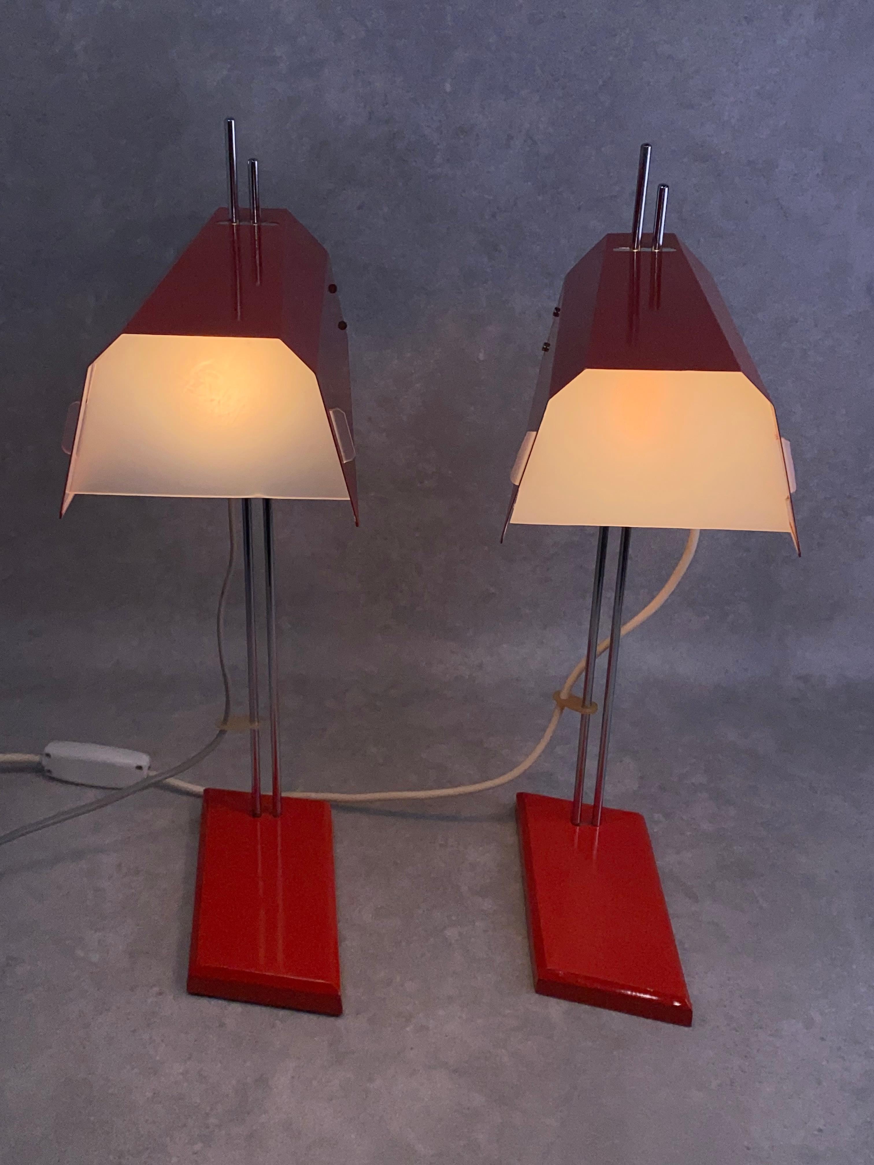 Moderne Schreibtischlampen aus der Mitte des Jahrhunderts von Josef Hurka für Lidokov im Zustand „Gut“ im Angebot in Banská Štiavnica, SK