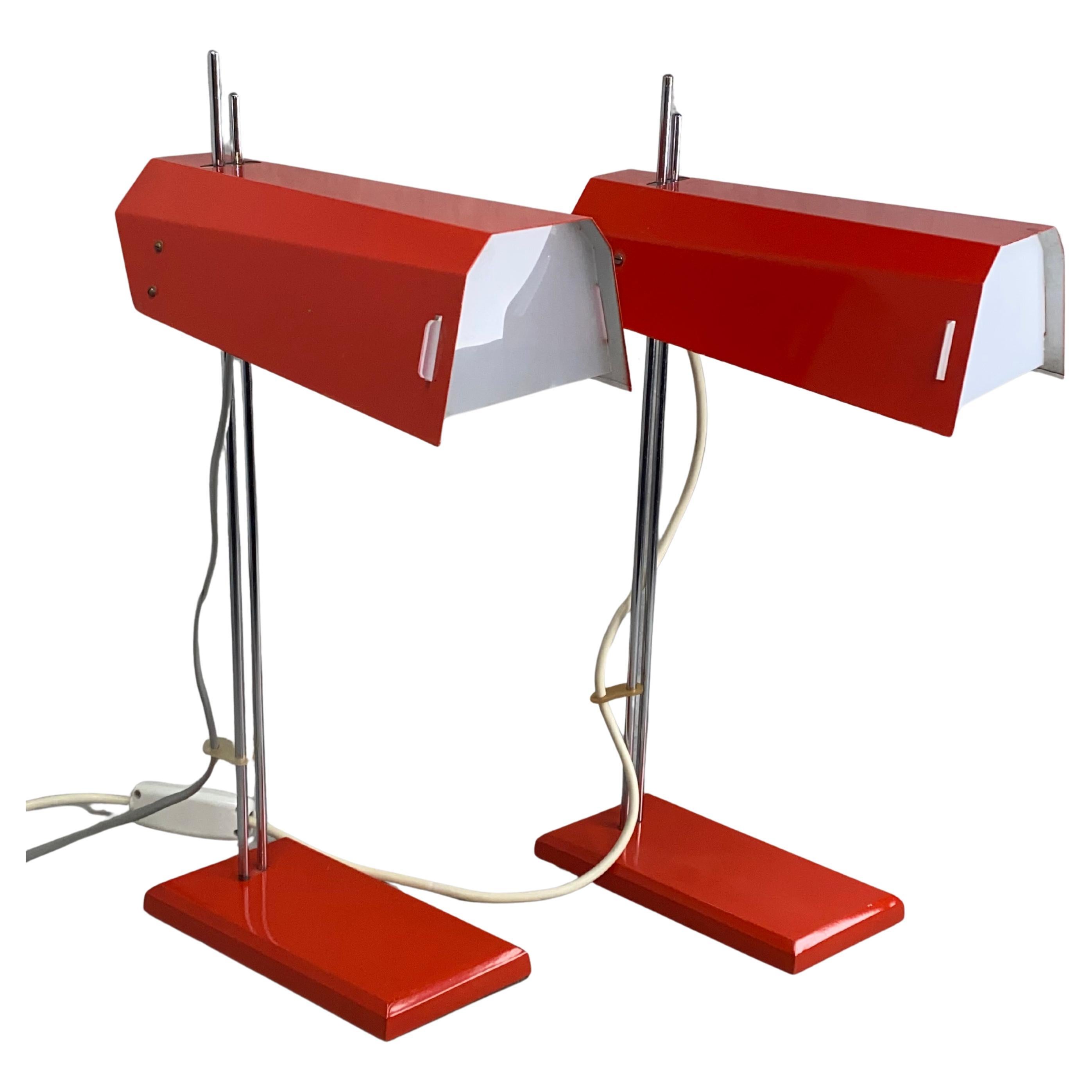 Moderne Schreibtischlampen aus der Mitte des Jahrhunderts von Josef Hurka für Lidokov