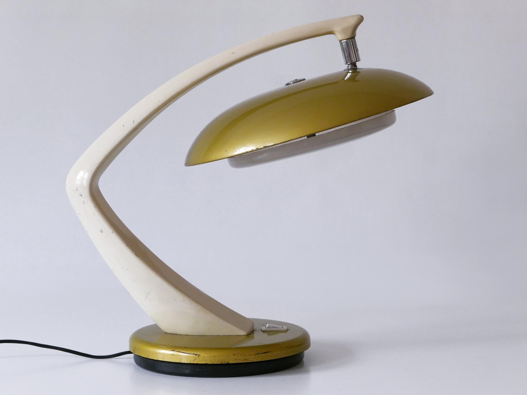 Moderne Schreibtisch- oder Tischlampe aus der Mitte des Jahrhunderts „Boomerang 64“ von Fase Spain 1960er Jahre im Angebot 2