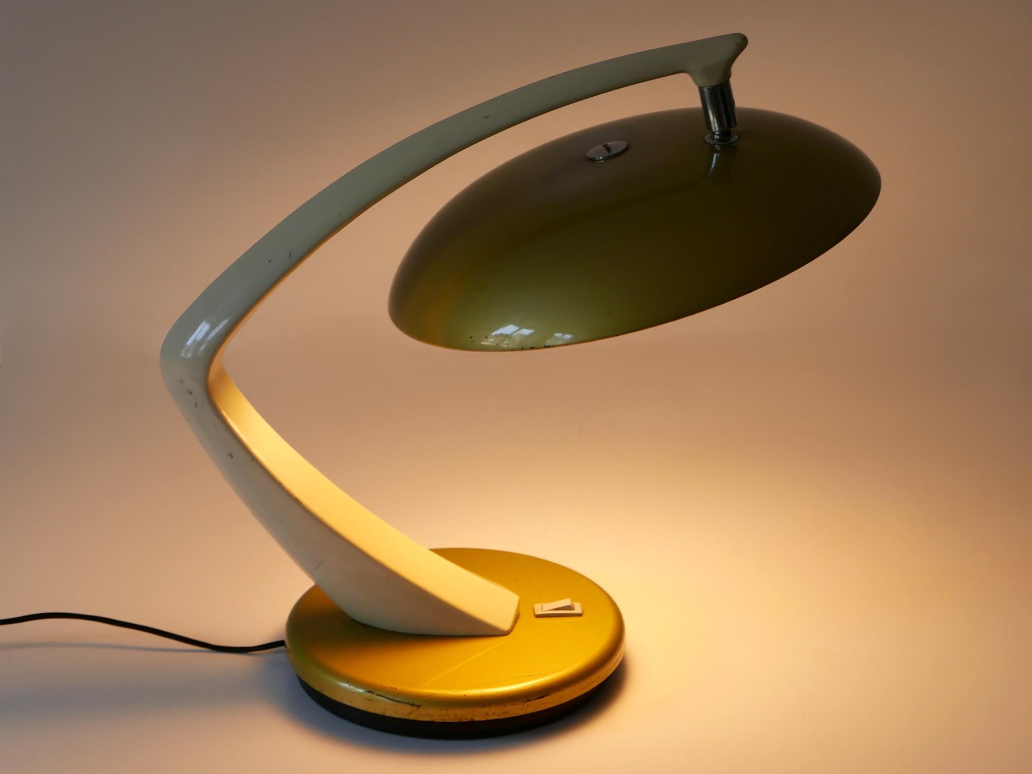 Moderne Schreibtisch- oder Tischlampe aus der Mitte des Jahrhunderts „Boomerang 64“ von Fase Spain 1960er Jahre im Angebot 4