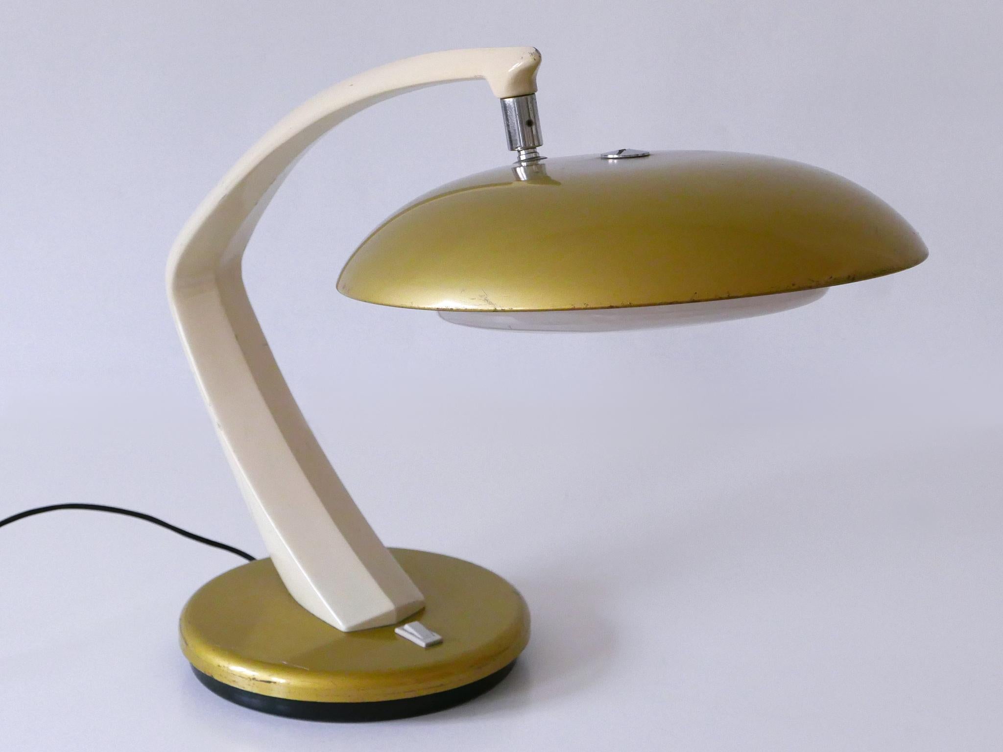Moderne Schreibtisch- oder Tischlampe aus der Mitte des Jahrhunderts „Boomerang 64“ von Fase Spain 1960er Jahre im Angebot 8