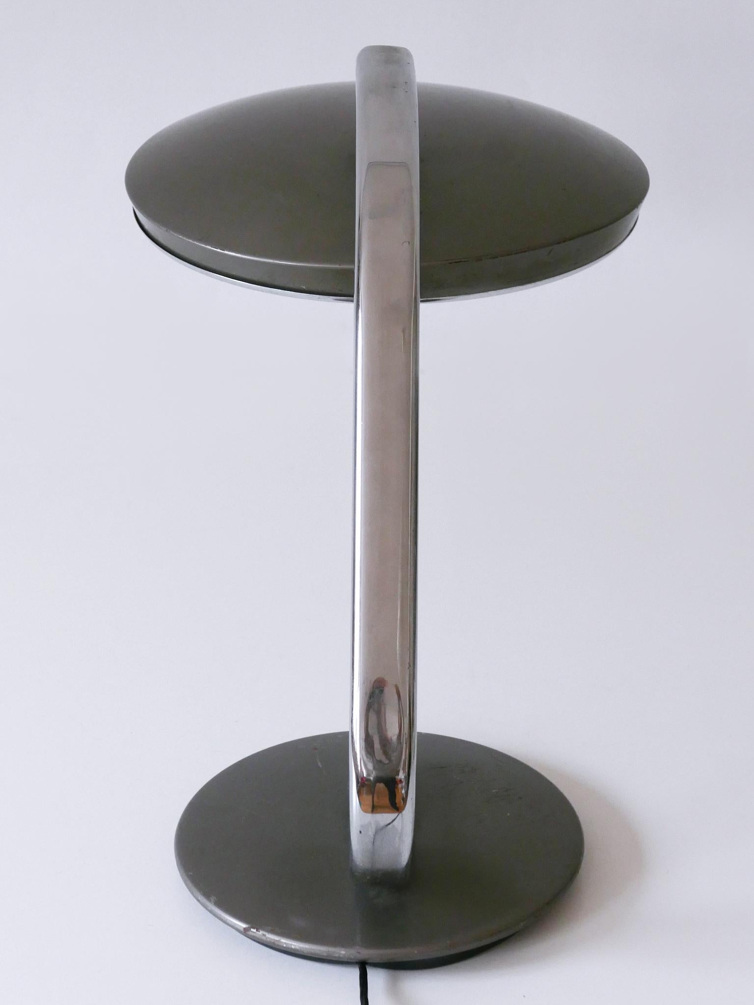 Moderne Schreibtisch- oder Tischlampe aus der Mitte des Jahrhunderts „Boomerang“ von Fase Spain 1960er Jahre im Angebot 10
