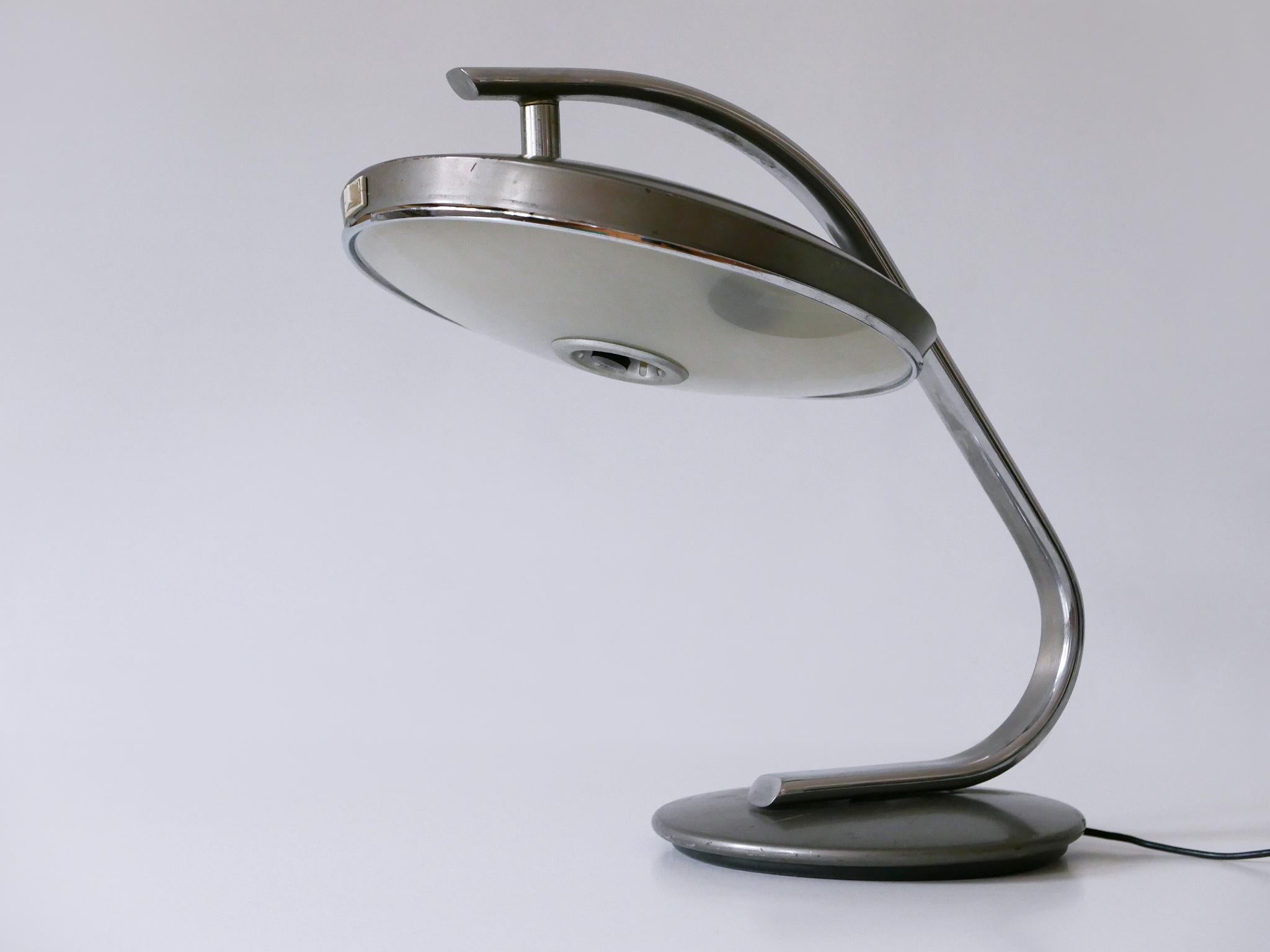 Mid-20th Century Mid Century Modern Desk Light or Table Lamp 'Boomerang' by Fase Spain 1960s For Sale