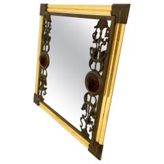 Miroir de bureau moderne du milieu du siècle dernier, Italie, 1970