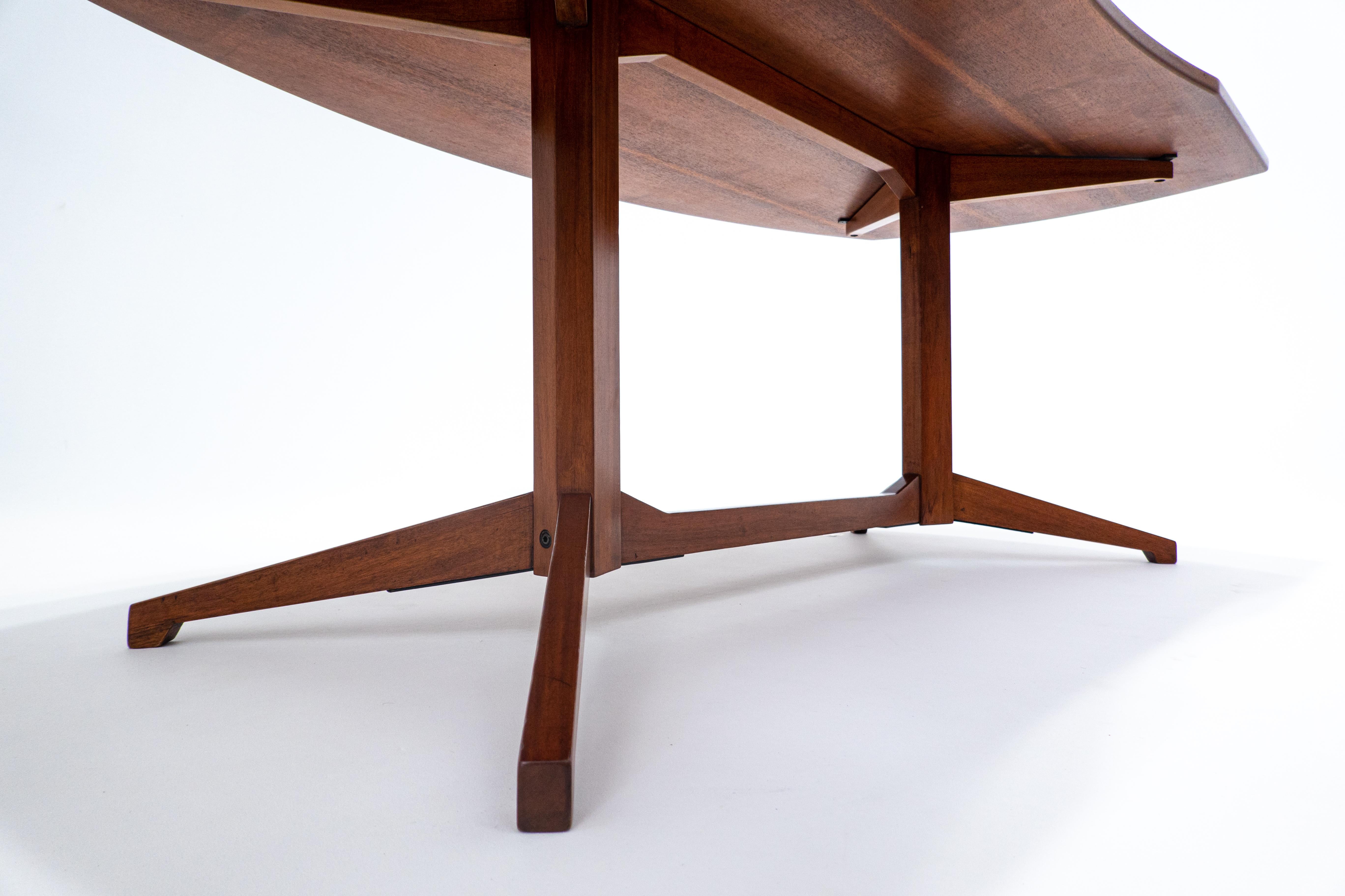 Wood Mid-Century Modern Desk Model TL22 by Franco Albini for Poggi, Italy, 1950s
