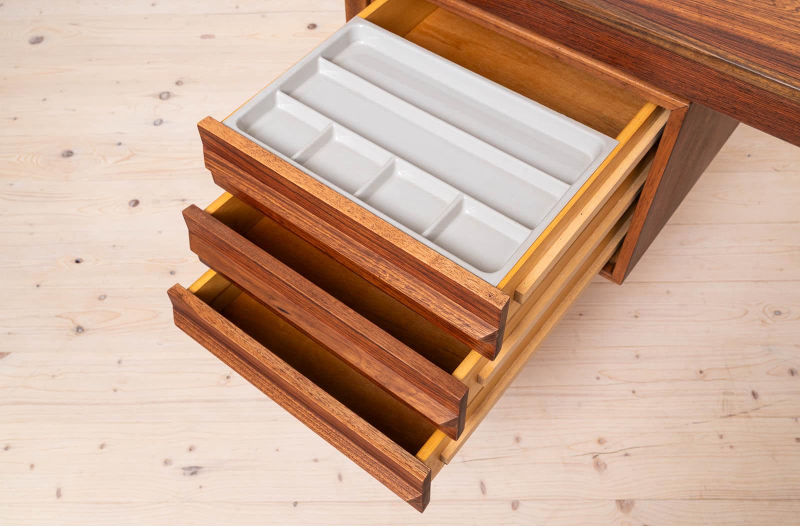Wood Mid-Century Modern Desk, Norway, 1960s, attributed to Torbjorn Afdal For Sale