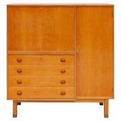 Bureau Modernity Mid-Century Sideboard Bureau Secretaire Belgium Design, 1960s