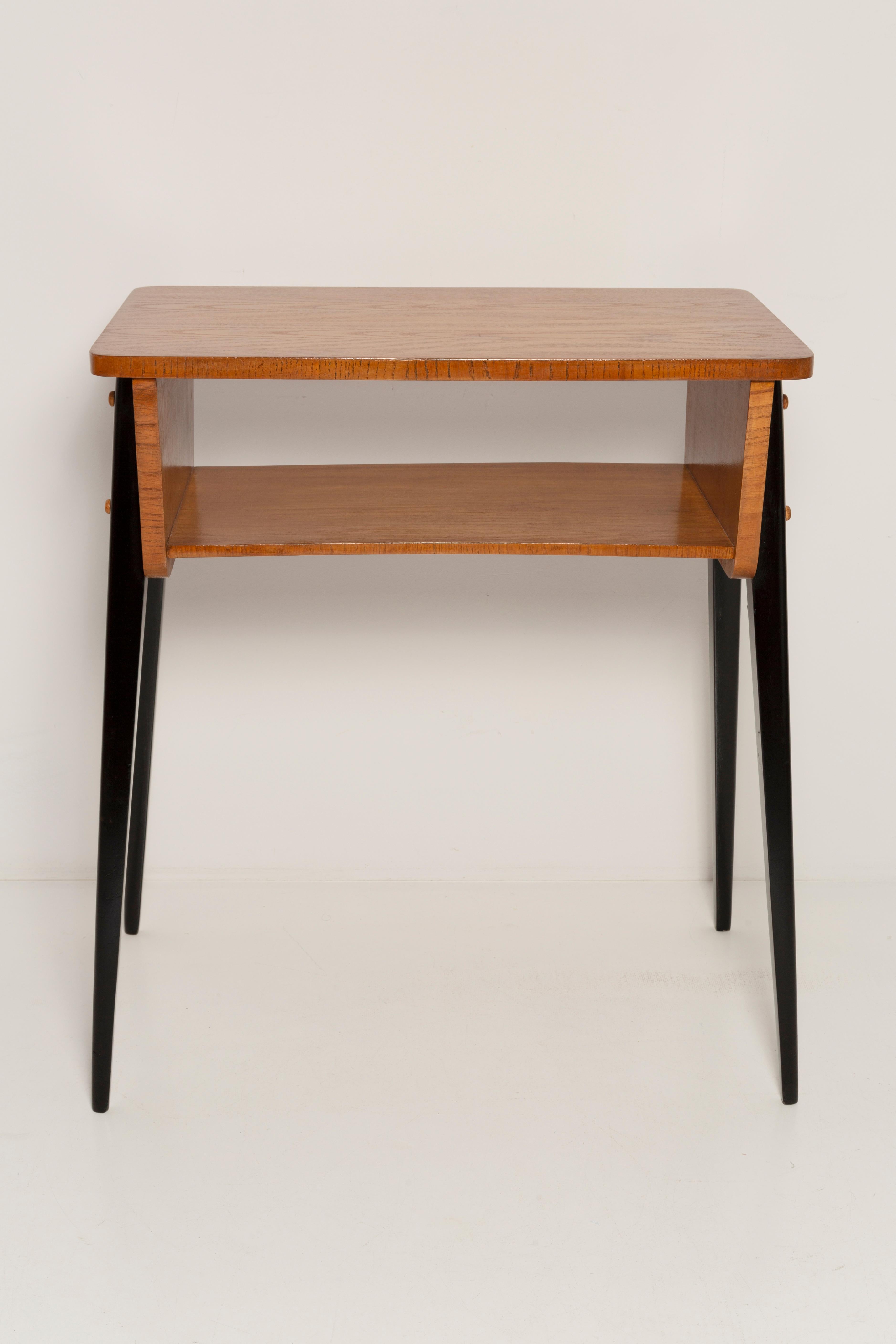20th Century Mid-Century Modern Desk Table, Vintage, Art Deco, Europe, Poland, 1960s For Sale