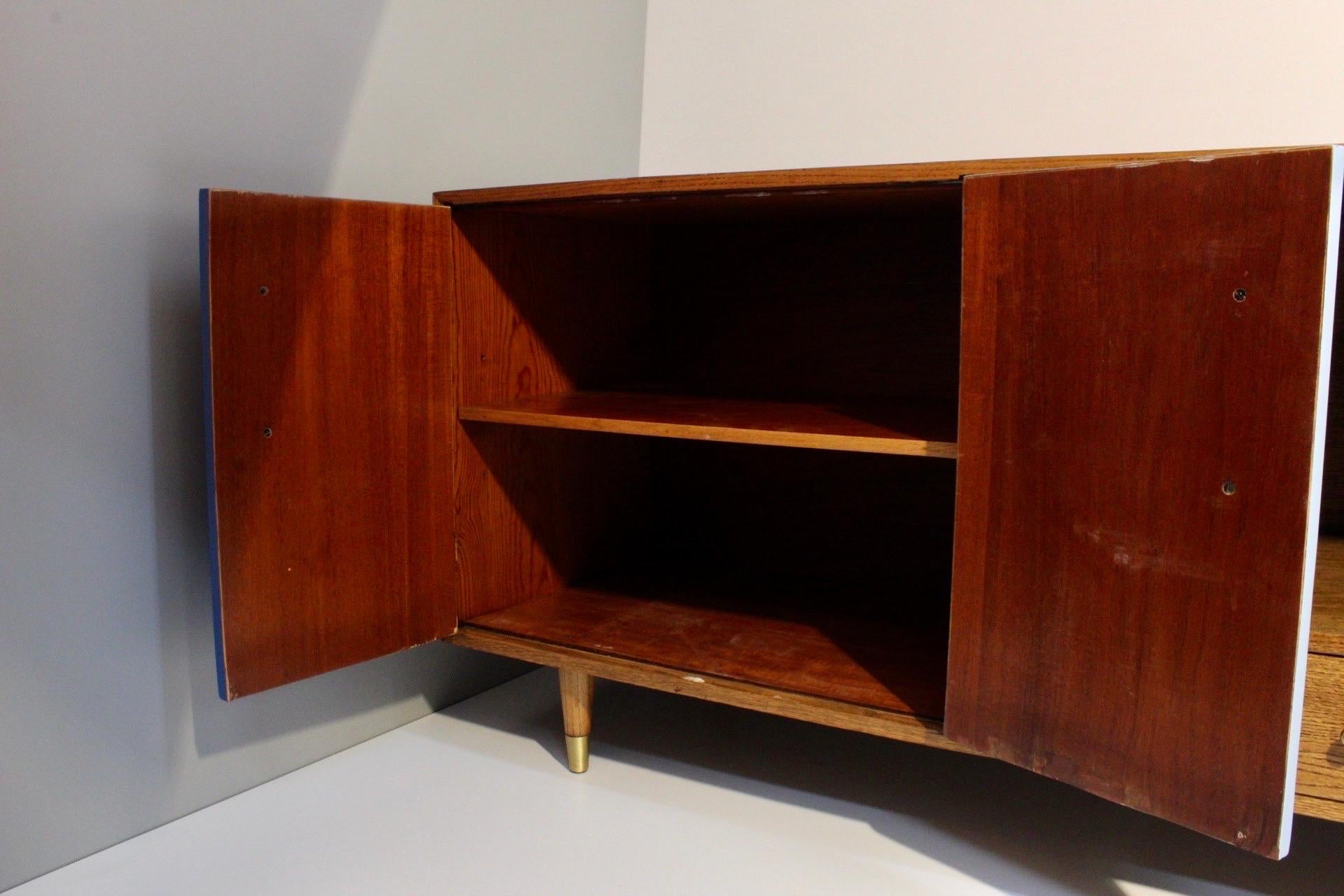Mid-Century Modern Desk w/ Bookcase & Cabinet 2