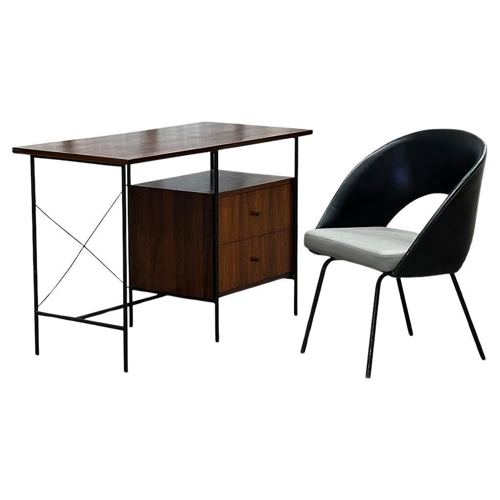 Mid-Century Modern Desk with Armchair by Geraldo de Barros for Unilabor, Brazil