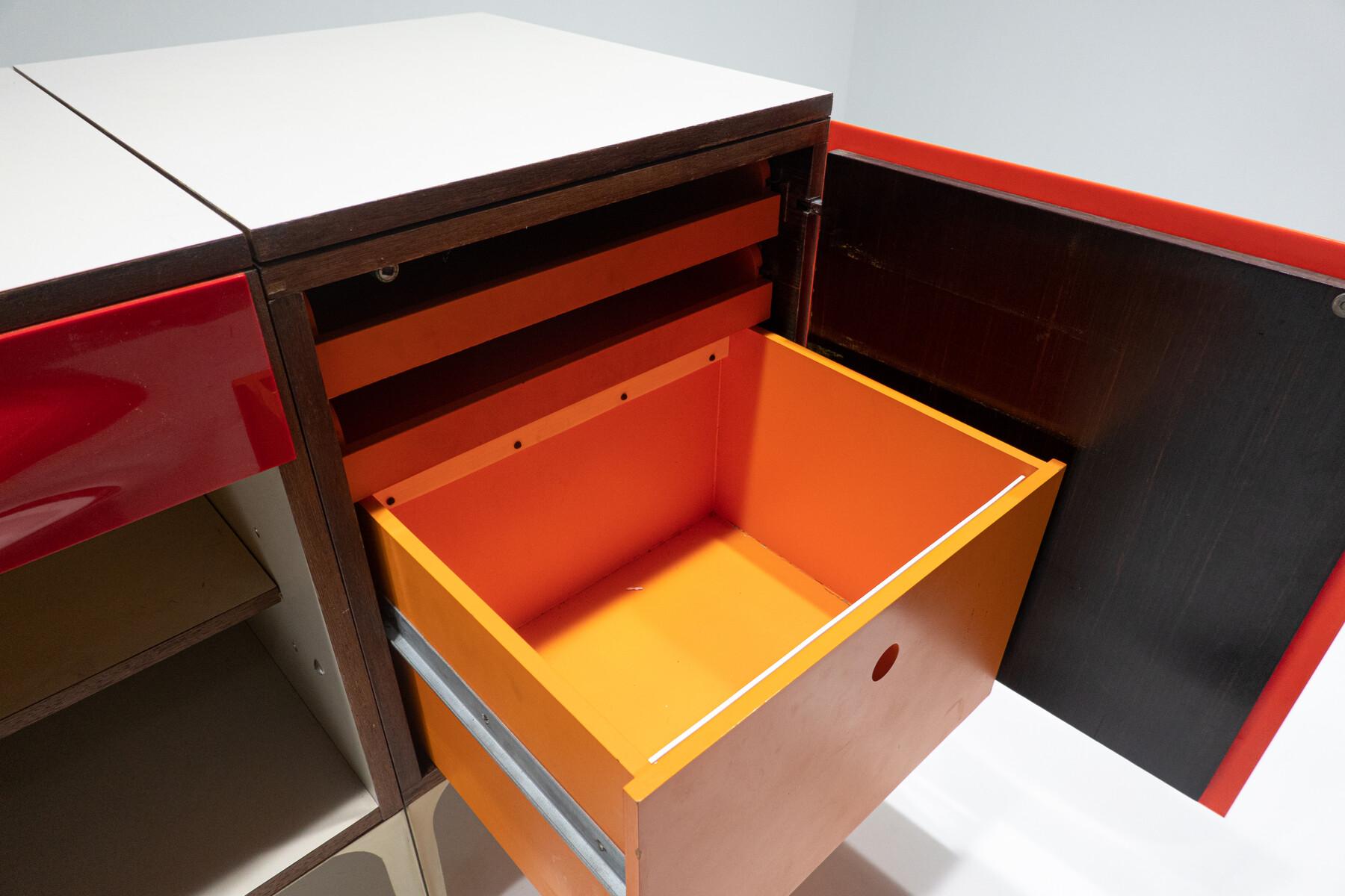 Mid-Century Modern Desk with Sliding Top by Raymond Loewy, 1960s For Sale 4
