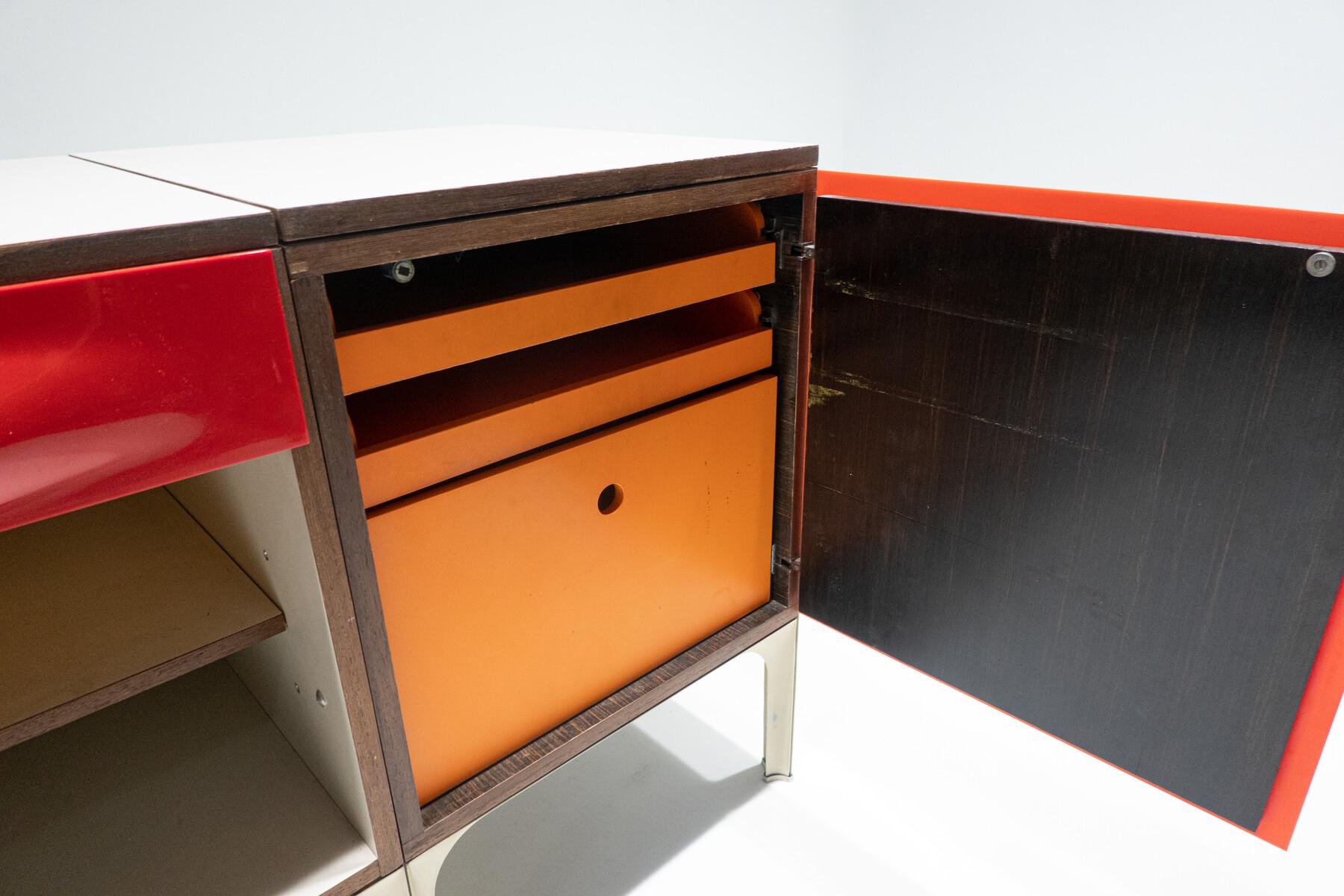 Mid-Century Modern Desk with Sliding Top by Raymond Loewy, 1960s For Sale 3
