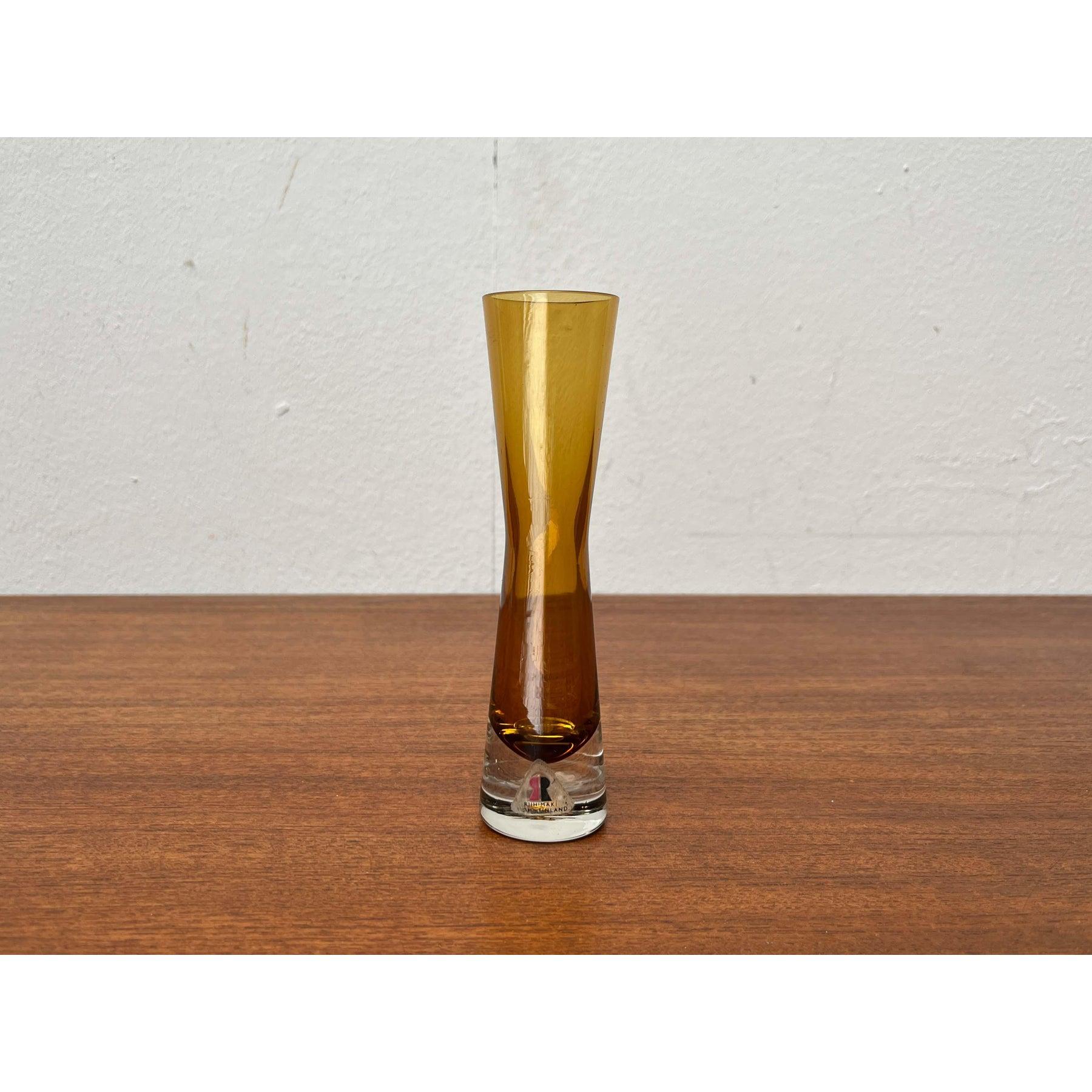 Vaso di vetro Diabolo di Riihimäki Lasi, anni '60, della modernità di metà secolo in vendita 7