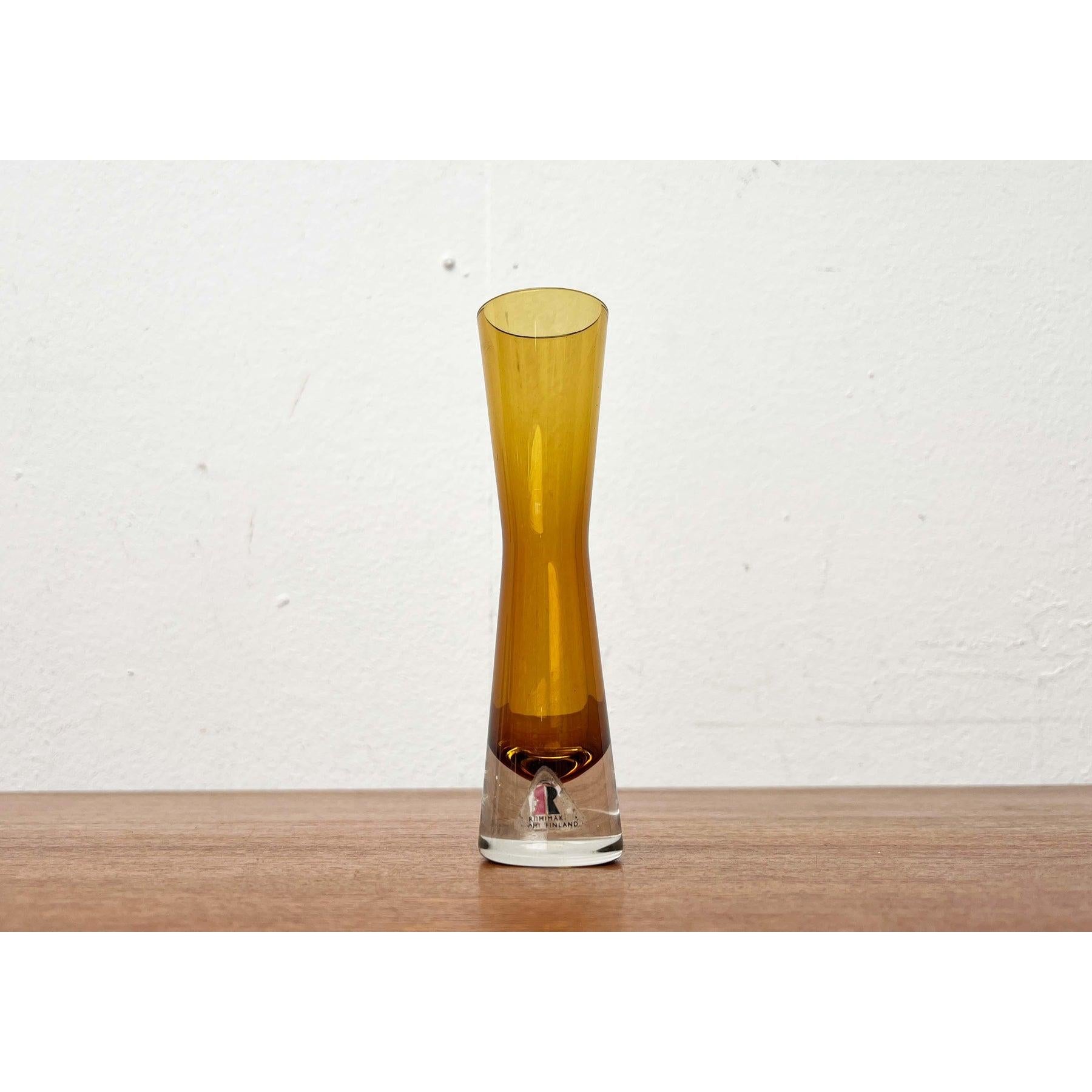 Vaso di vetro Diabolo di Riihimäki Lasi, anni '60, della modernità di metà secolo in vendita 8