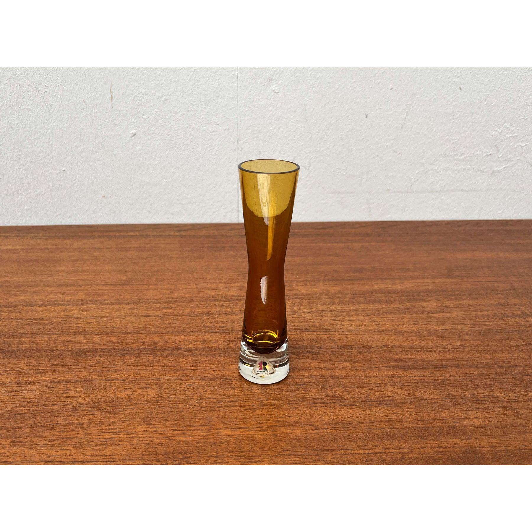Vaso di vetro Diabolo di Riihimäki Lasi, anni '60, della modernità di metà secolo In condizioni buone in vendita a Hamburg, DE