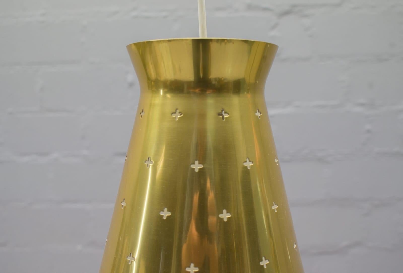 Mid-Century Modern Diabolo Pendant Lamp by Hillebrand, 1950s, Germany For Sale 2