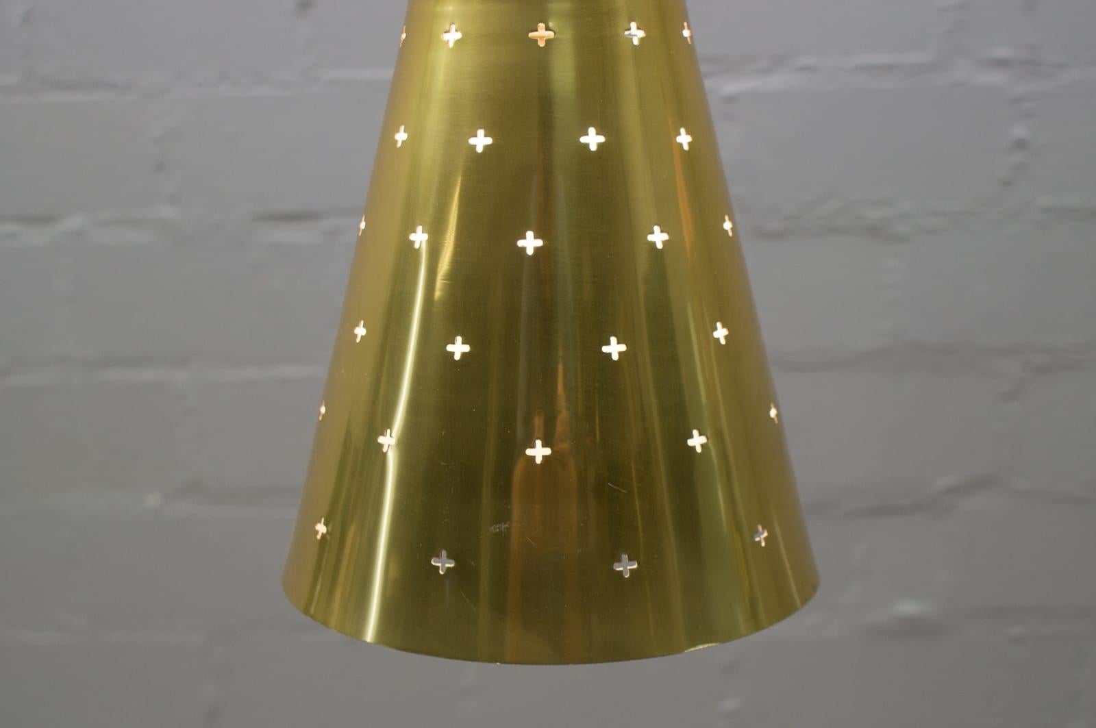 Mid-Century Modern Diabolo Pendant Lamp by Hillebrand, 1950s, Germany For Sale 3