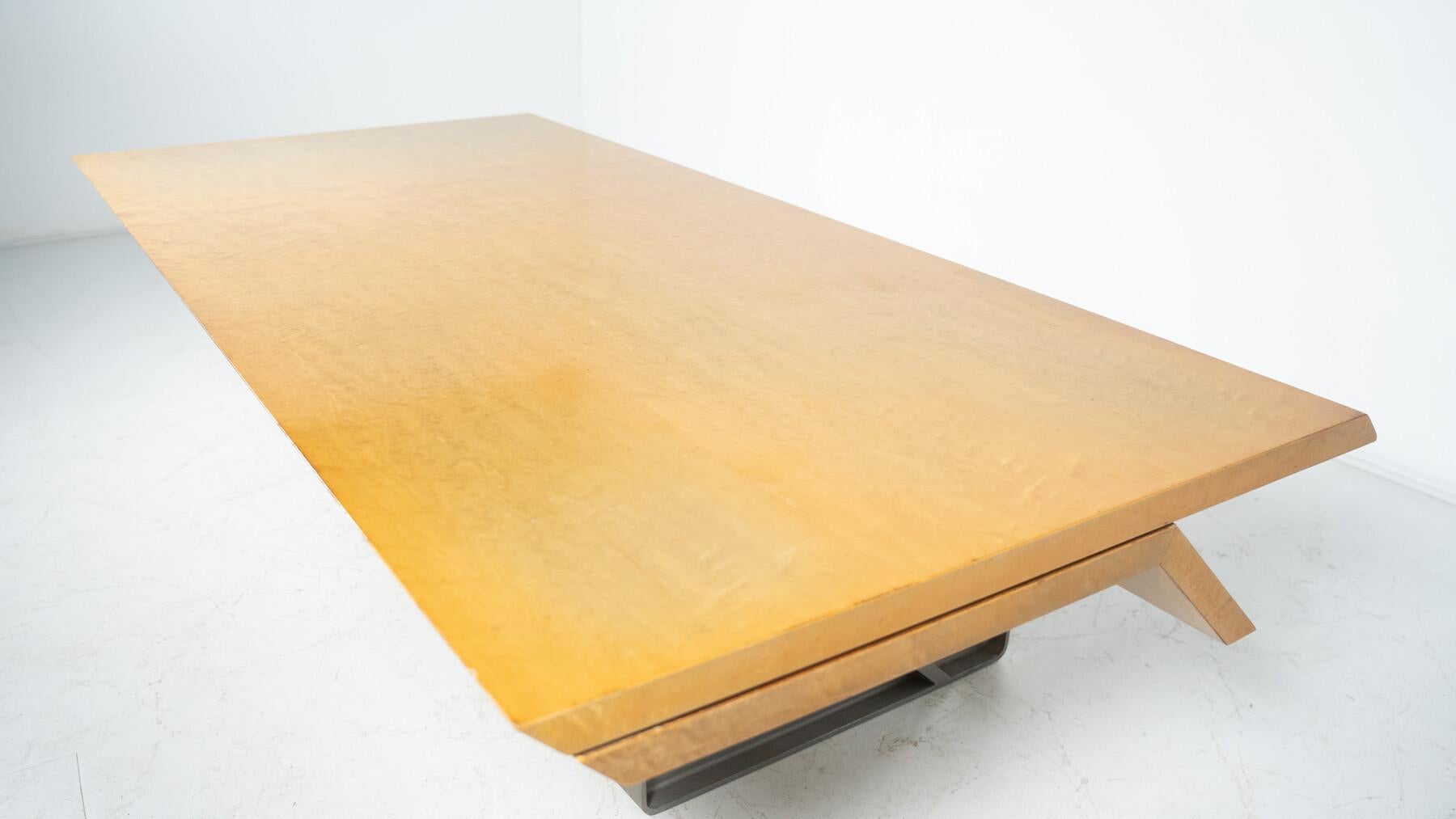 Moderner Diagonal-Schreibtisch aus der Mitte des Jahrhunderts von Giovanni Offredi für Saporiti im Angebot 3