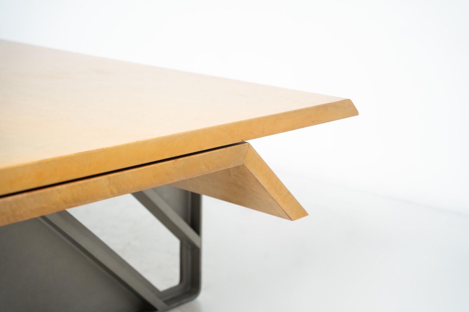 Moderner Diagonal-Schreibtisch aus der Mitte des Jahrhunderts von Giovanni Offredi für Saporiti im Angebot 6