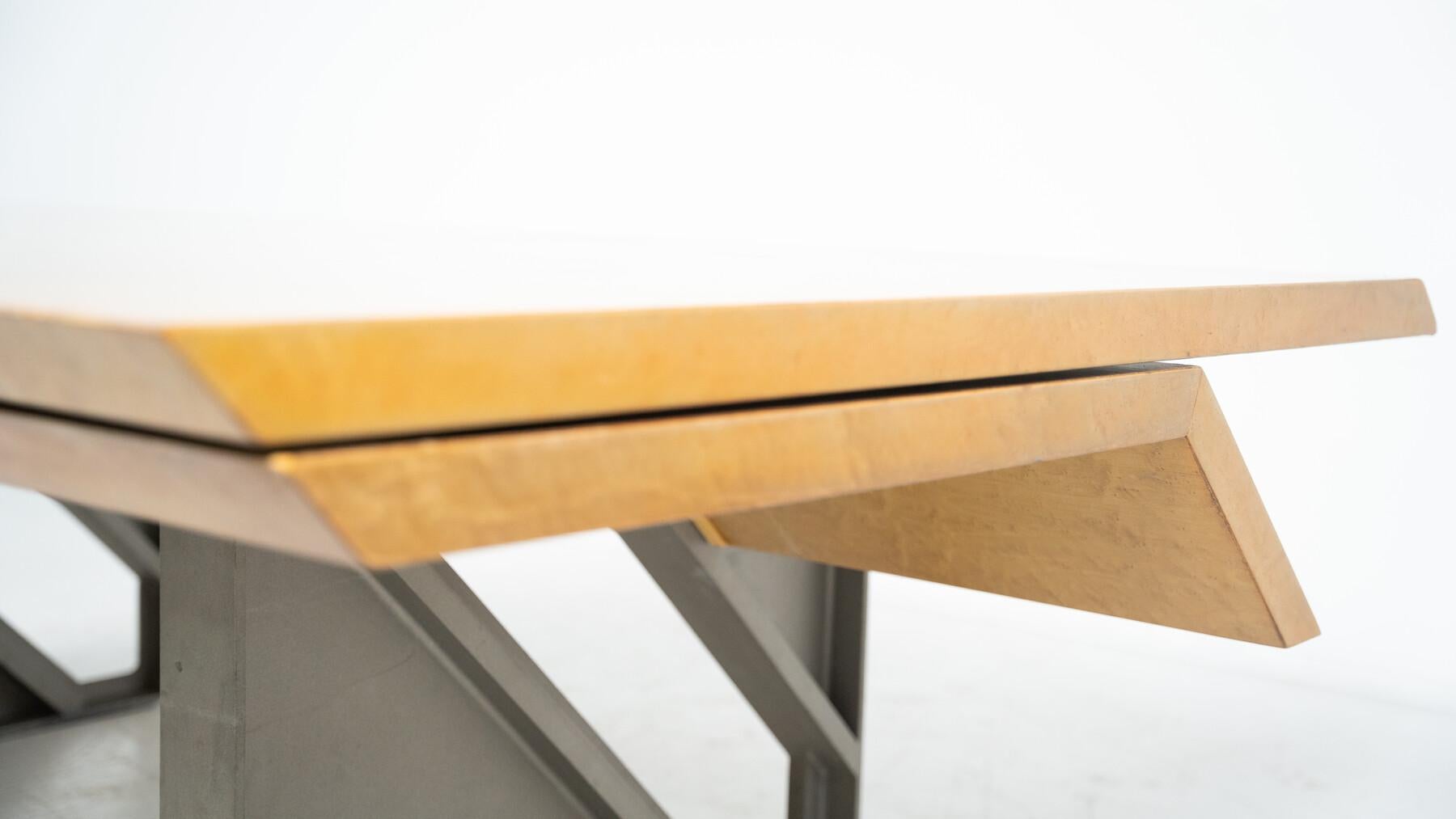 Moderner Diagonal-Schreibtisch aus der Mitte des Jahrhunderts von Giovanni Offredi für Saporiti im Angebot 2