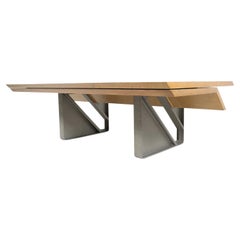 Mid-Century Modern Diagonal Desk By Giovanni Offredi for Saporiti