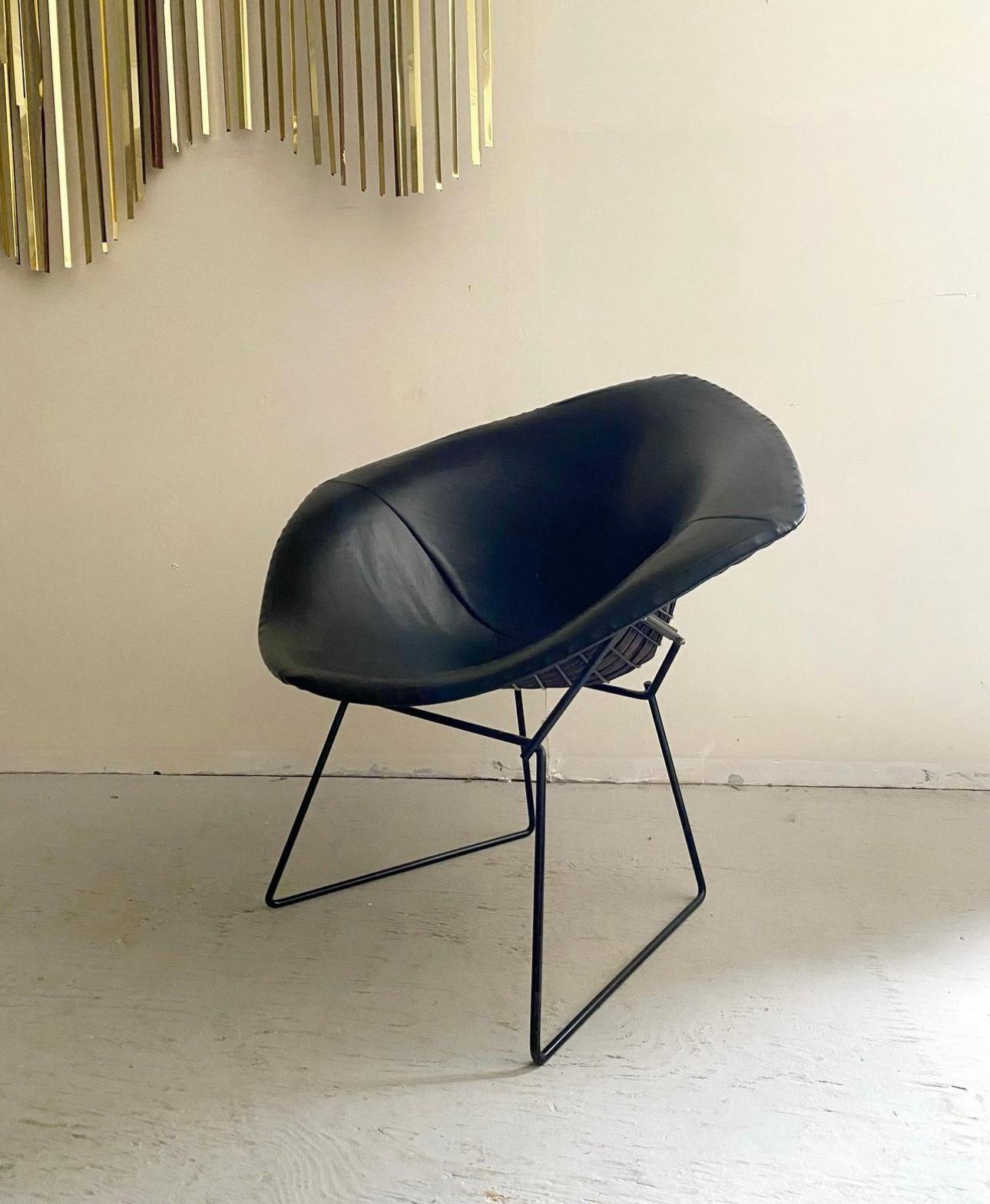 Mid-Century Modern Paire de chaises Diamond modernes du milieu du siècle dernier conçues par Harry Bertoia pour Knoll en vente