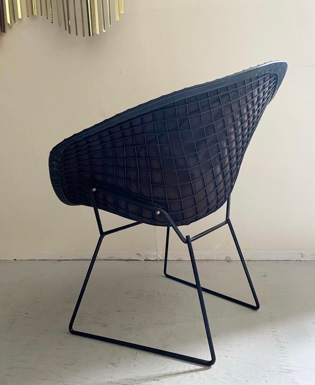 Milieu du XXe siècle Paire de chaises Diamond modernes du milieu du siècle dernier conçues par Harry Bertoia pour Knoll en vente